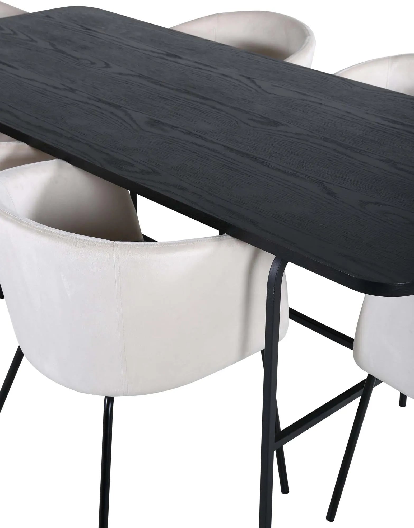 Uno Esszimmerset + Berit 200cm/6St. in Braun / Beige / Schwarz präsentiert im Onlineshop von KAQTU Design AG. Esszimmerset ist von Venture Home