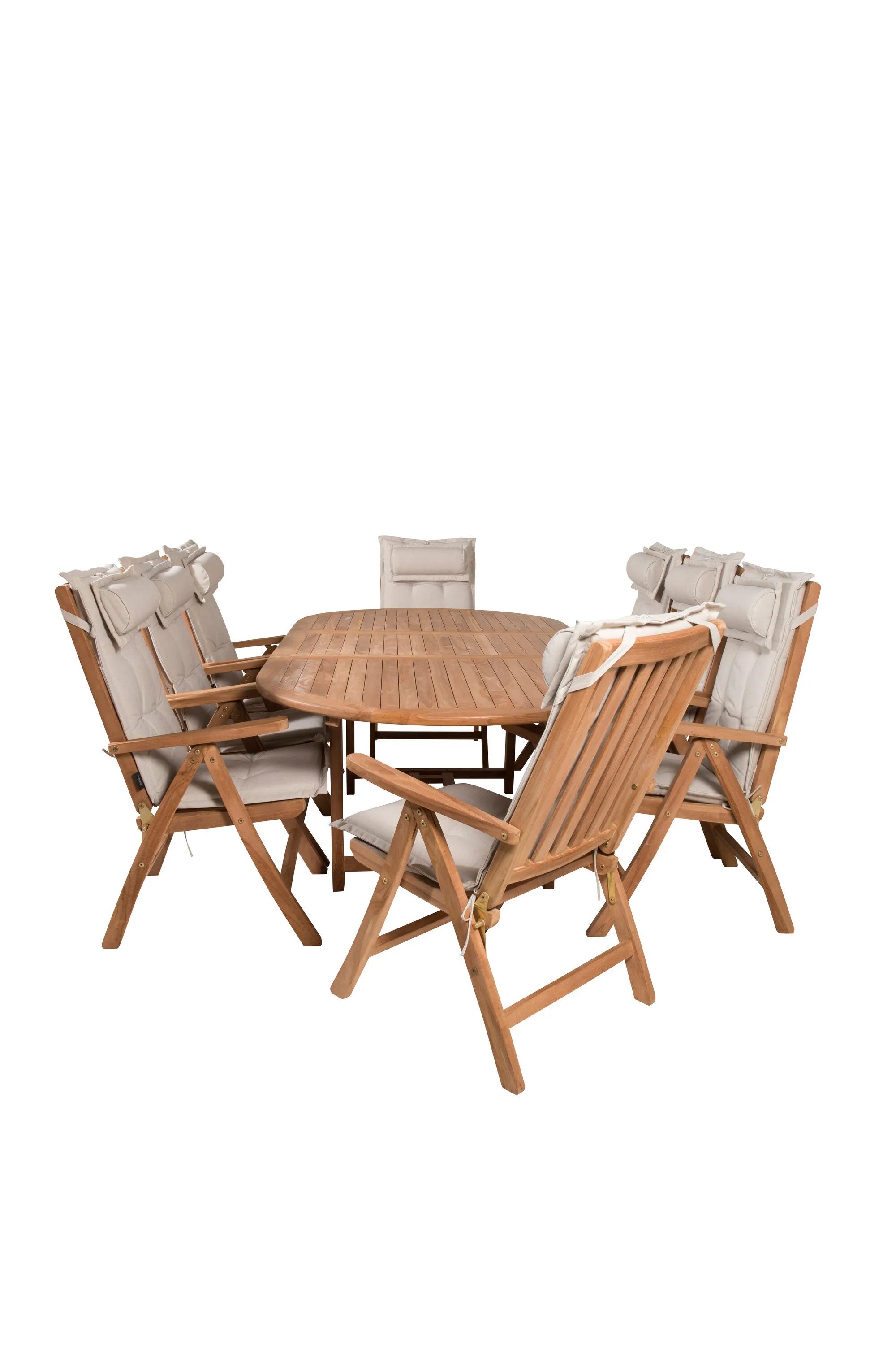 Rechteckiges Ess-Set Kenya in Nature/Nature präsentiert im Onlineshop von KAQTU Design AG. Gartentischset ist von Venture Home