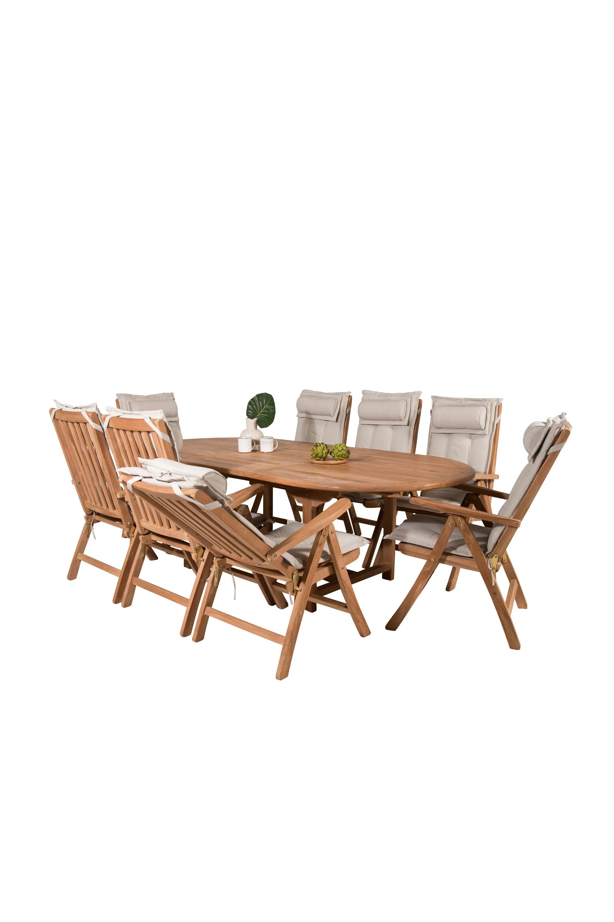 Rechteckiges Ess-Set Kenya in Nature/Nature präsentiert im Onlineshop von KAQTU Design AG. Gartentischset ist von Venture Home