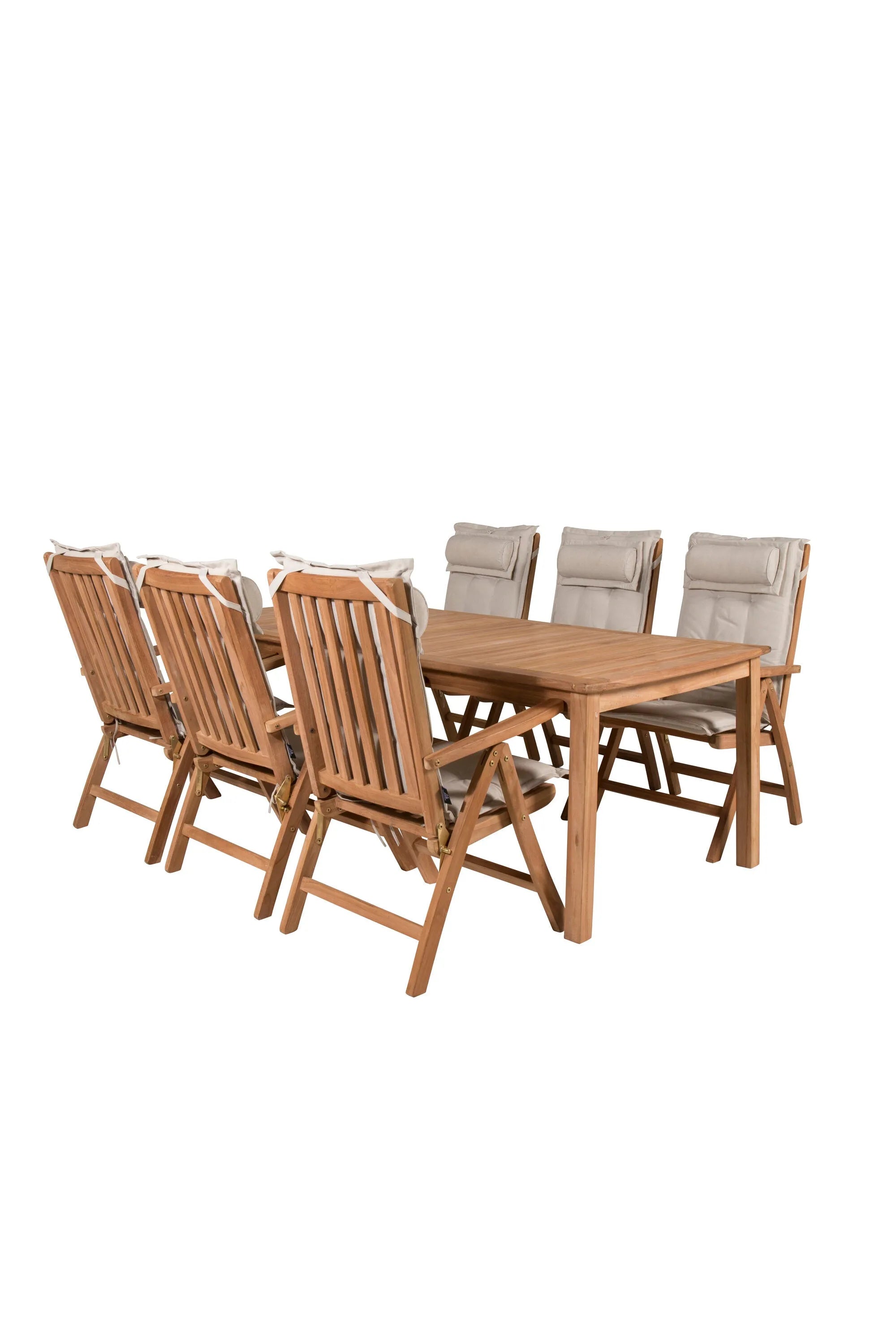 Rechteckiges Ess-Set Kenya in Nature/Nature präsentiert im Onlineshop von KAQTU Design AG. Gartentischset ist von Venture Home