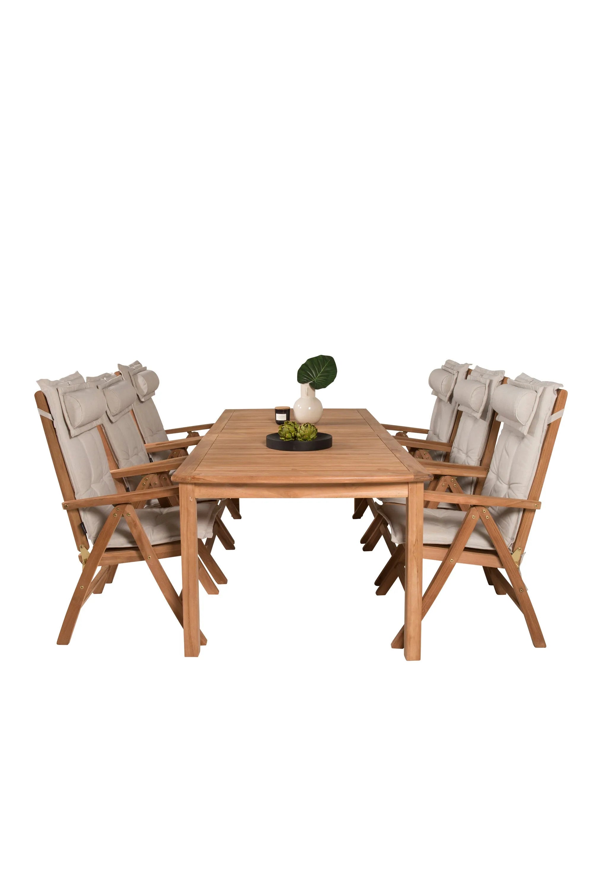 Rechteckiges Ess-Set Kenya in Nature/Nature präsentiert im Onlineshop von KAQTU Design AG. Gartentischset ist von Venture Home