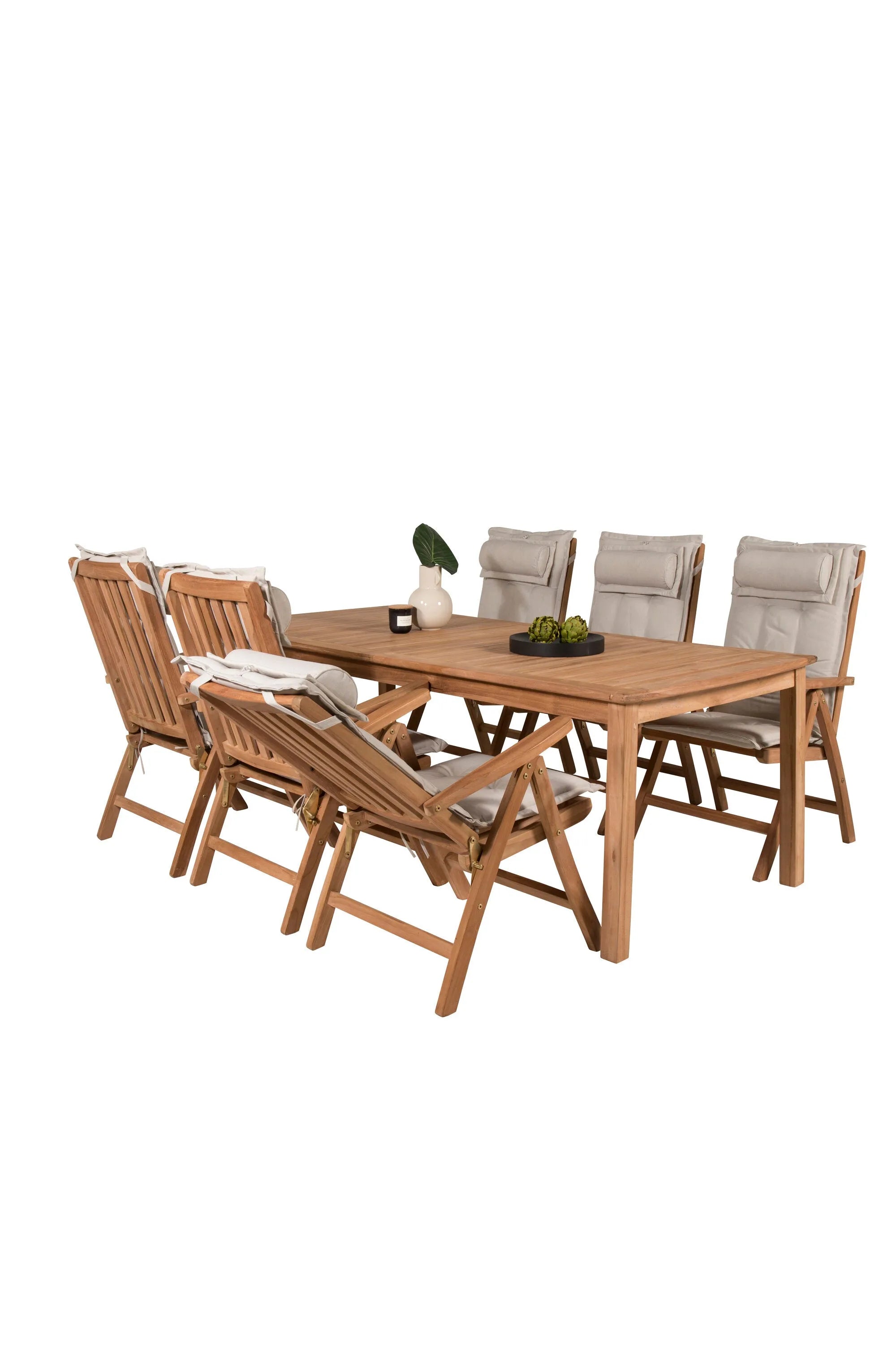 Rechteckiges Ess-Set Kenya in Nature/Nature präsentiert im Onlineshop von KAQTU Design AG. Gartentischset ist von Venture Home