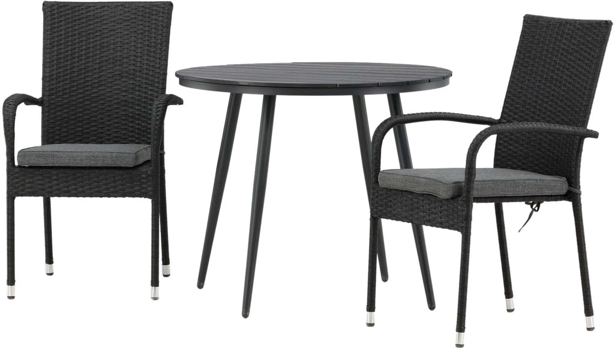 Break Outdoor-Tischset + Anna ⌀90cm/2St. - KAQTU Design