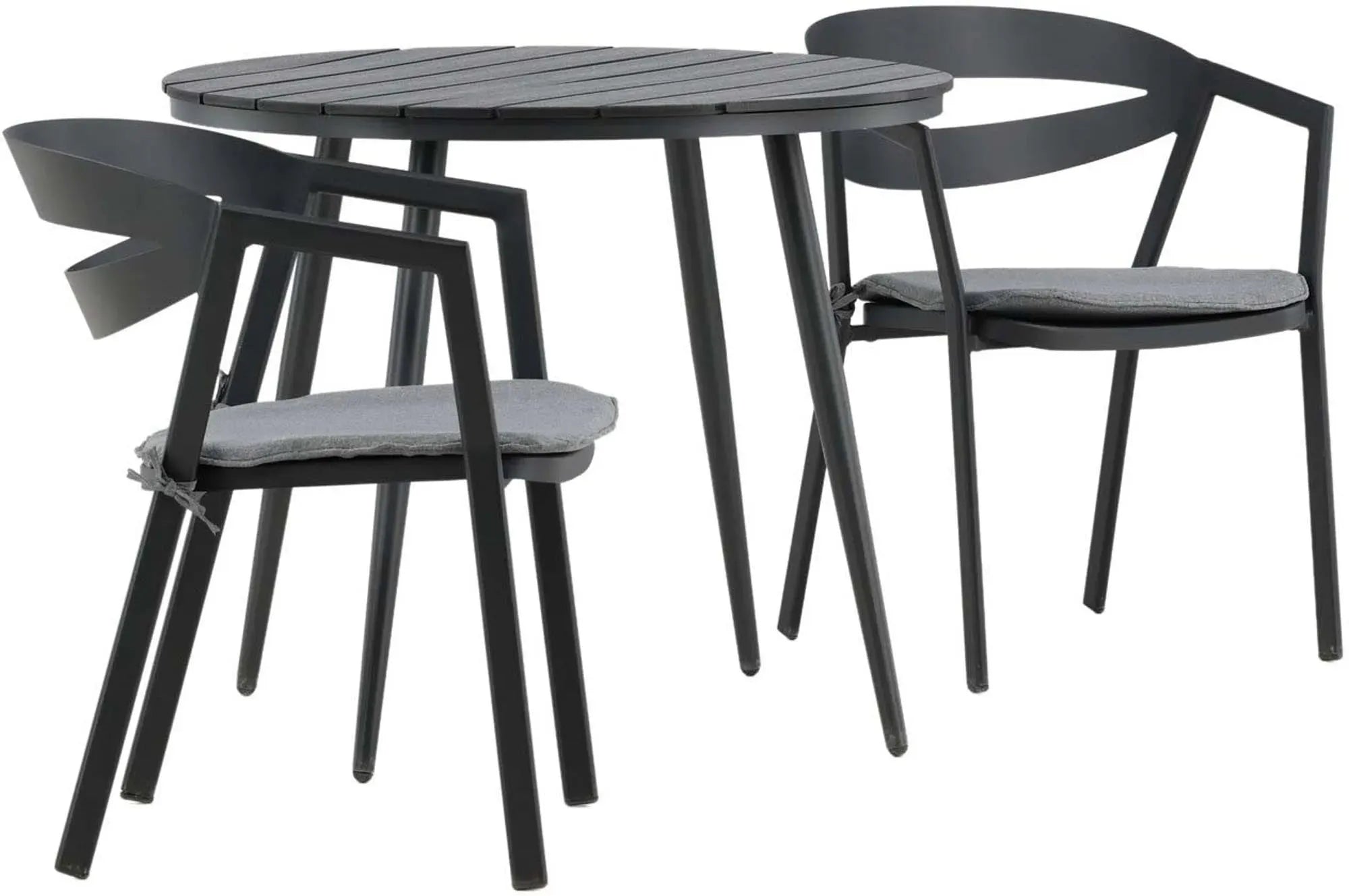 Break Outdoor-Tischset + Slit ⌀90cm/2St. - KAQTU Design