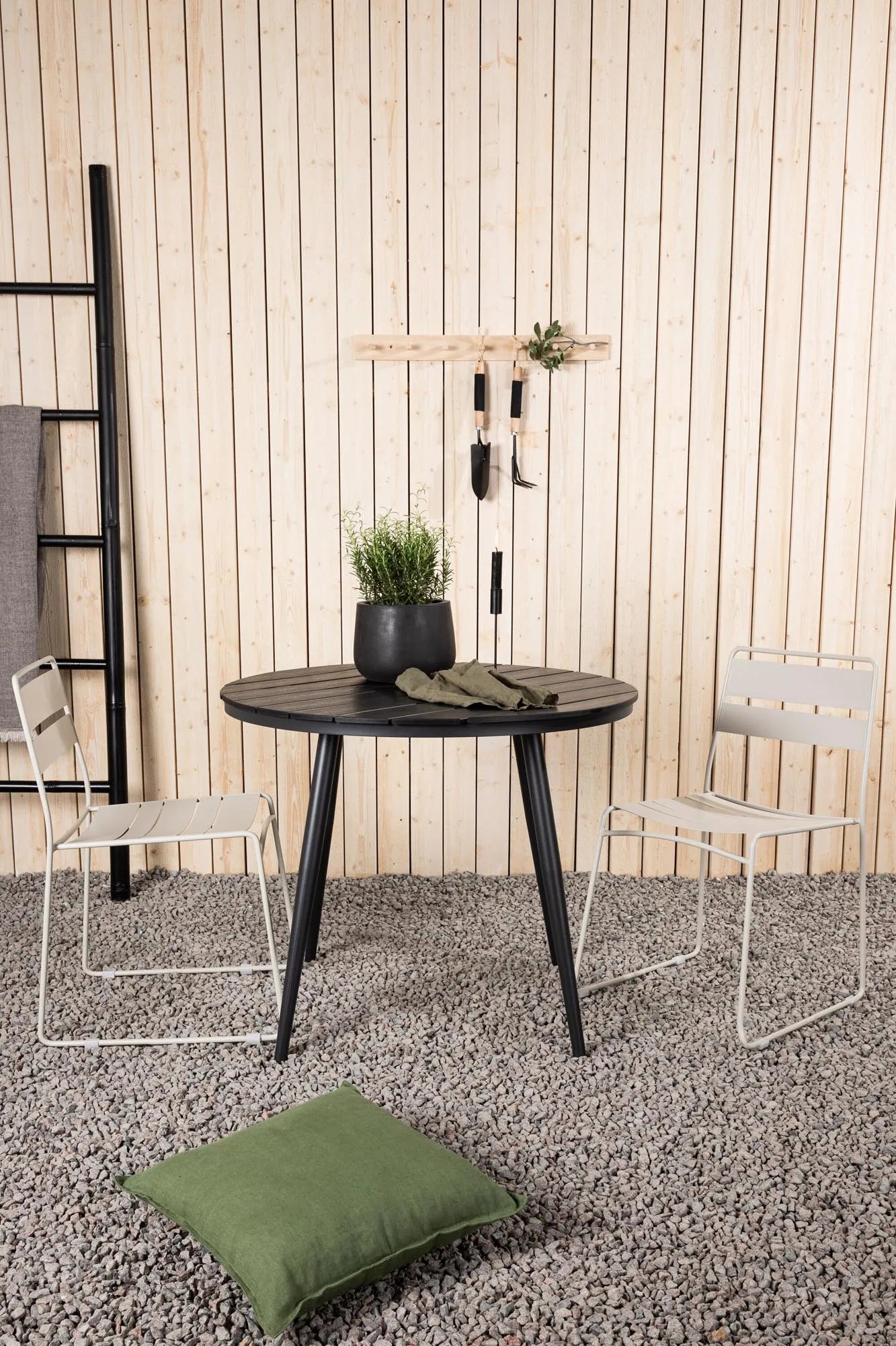 Break Outdoor-Tischset + Lina ⌀90cm/2St. - KAQTU Design