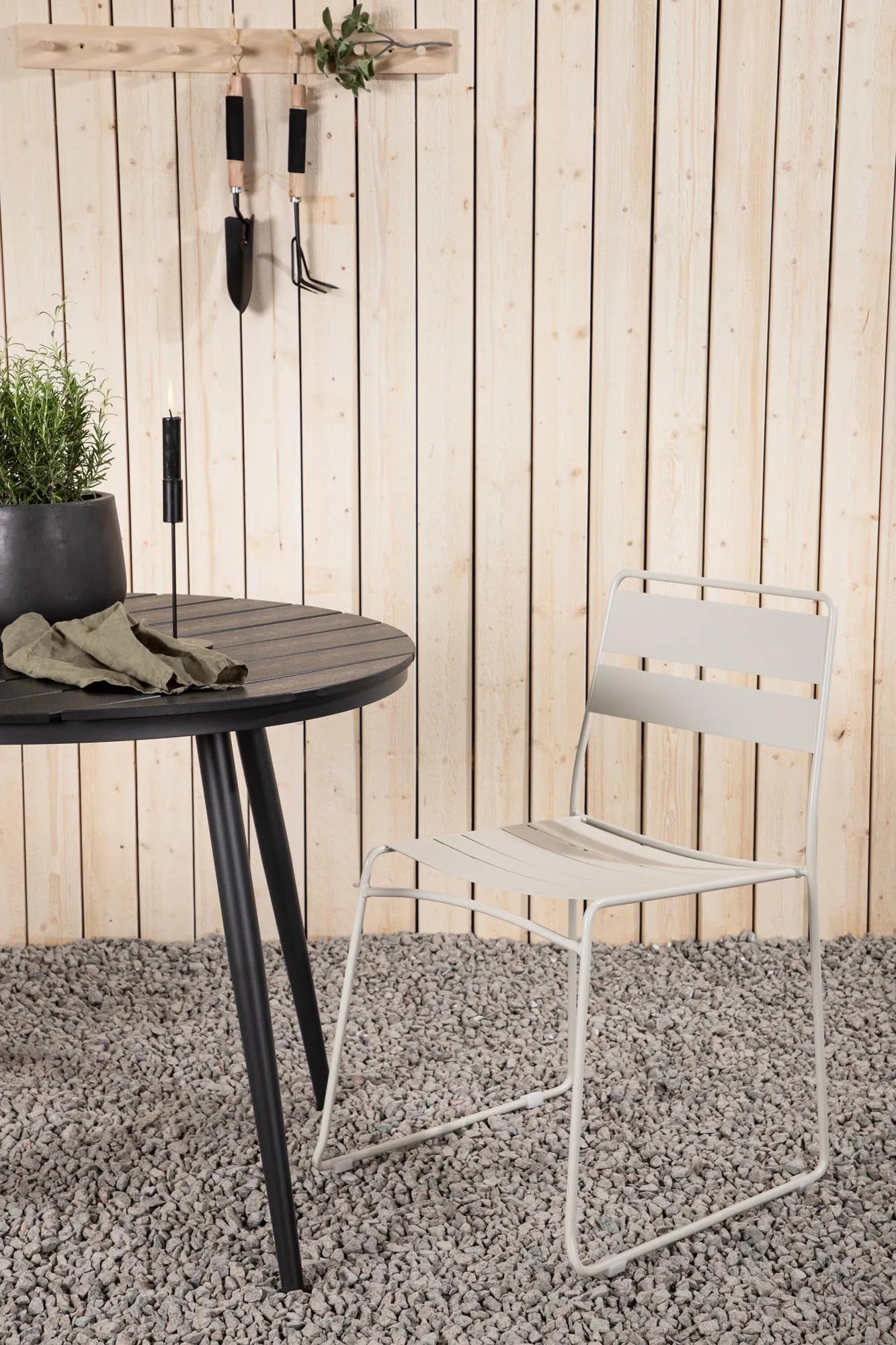 Break Outdoor-Tischset + Lina ⌀90cm/2St. - KAQTU Design