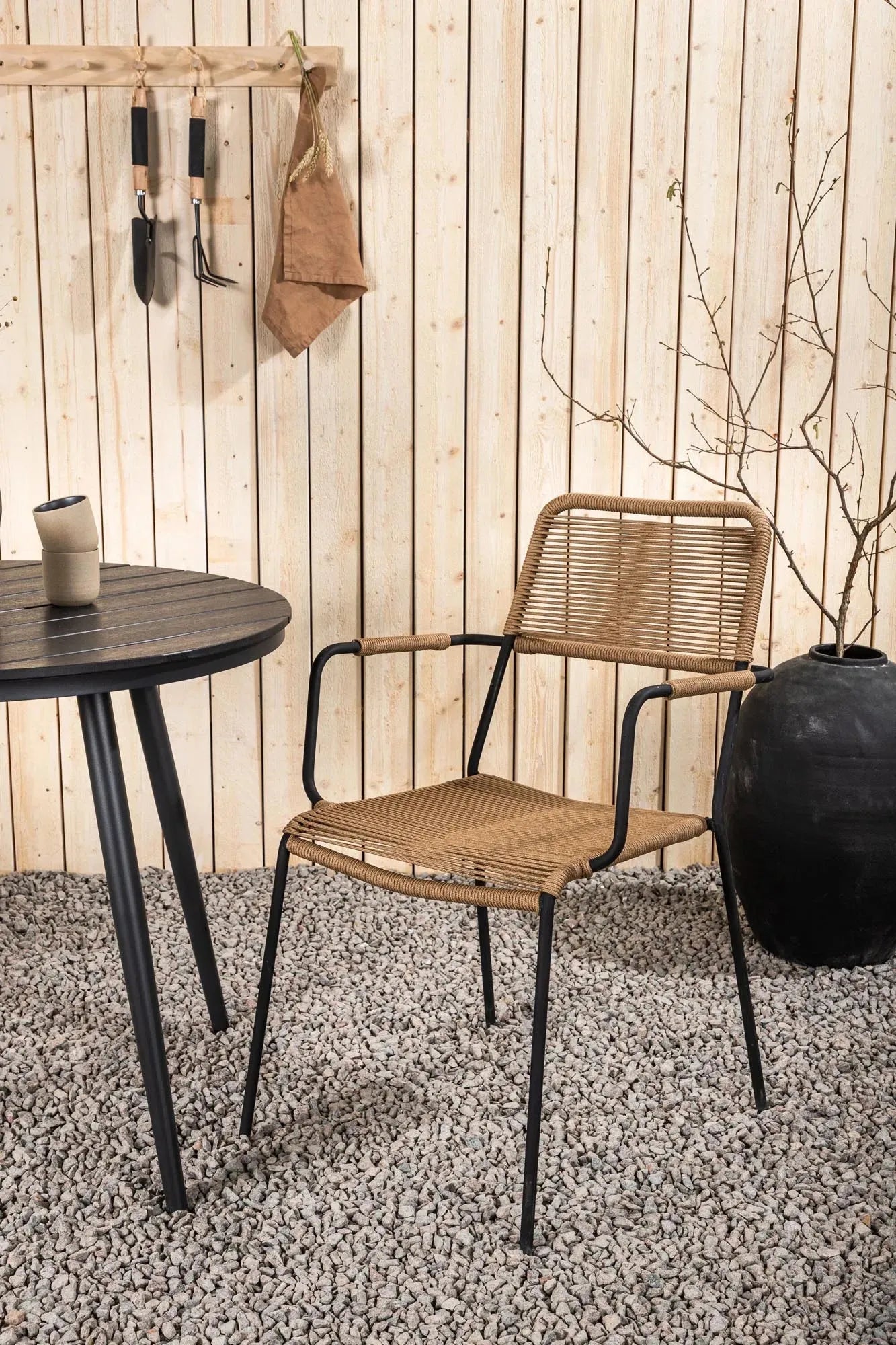 Break Outdoor-Tischset + Lindos Arm ⌀90cm/2St. - KAQTU Design