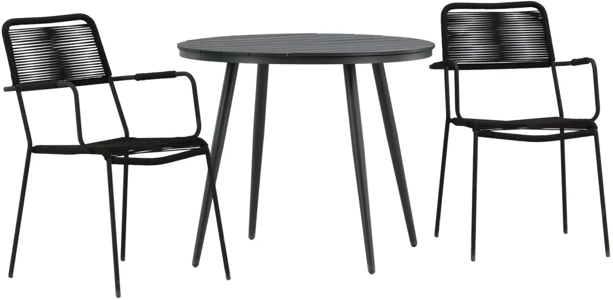 Break Outdoor-Tischset + Lindos Arm ⌀90cm/2St. - KAQTU Design