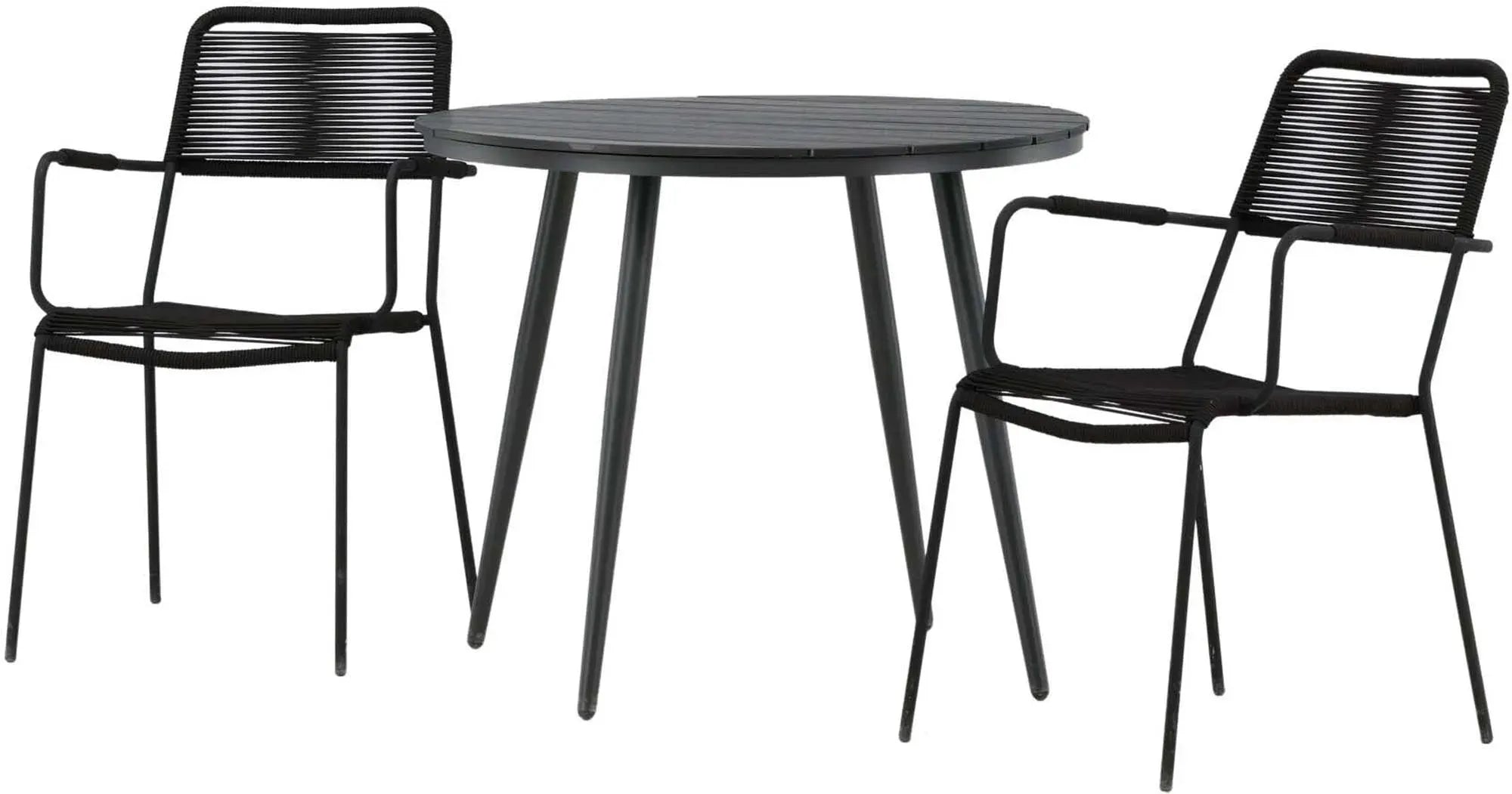 Break Outdoor-Tischset + Lindos Arm ⌀90cm/2St. - KAQTU Design