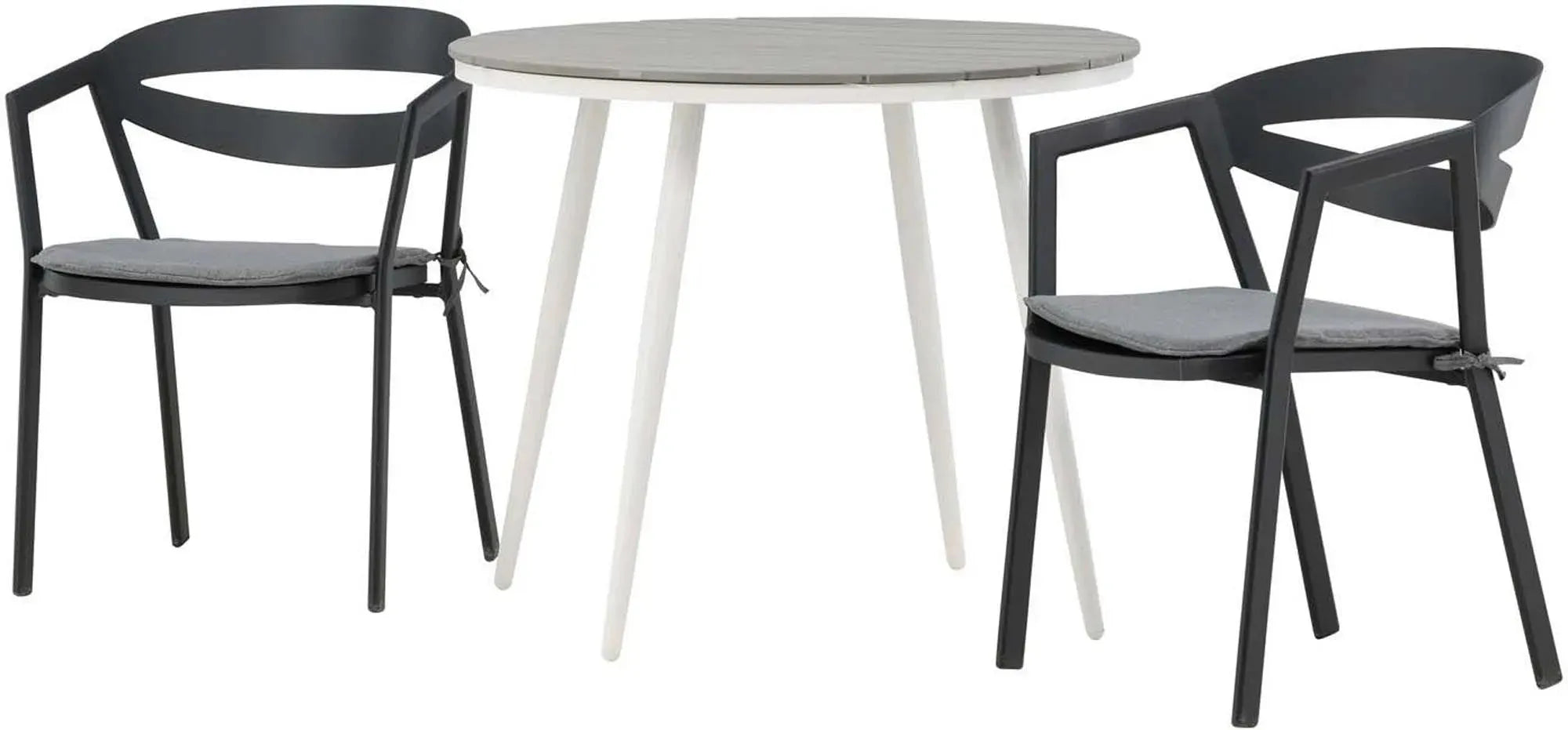 Break Outdoor-Tischset + Slit ⌀90cm/2St. - KAQTU Design