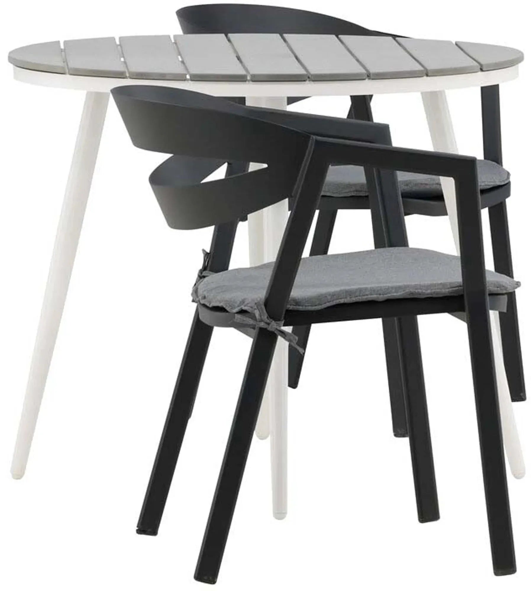 Break Outdoor-Tischset + Slit ⌀90cm/2St. - KAQTU Design