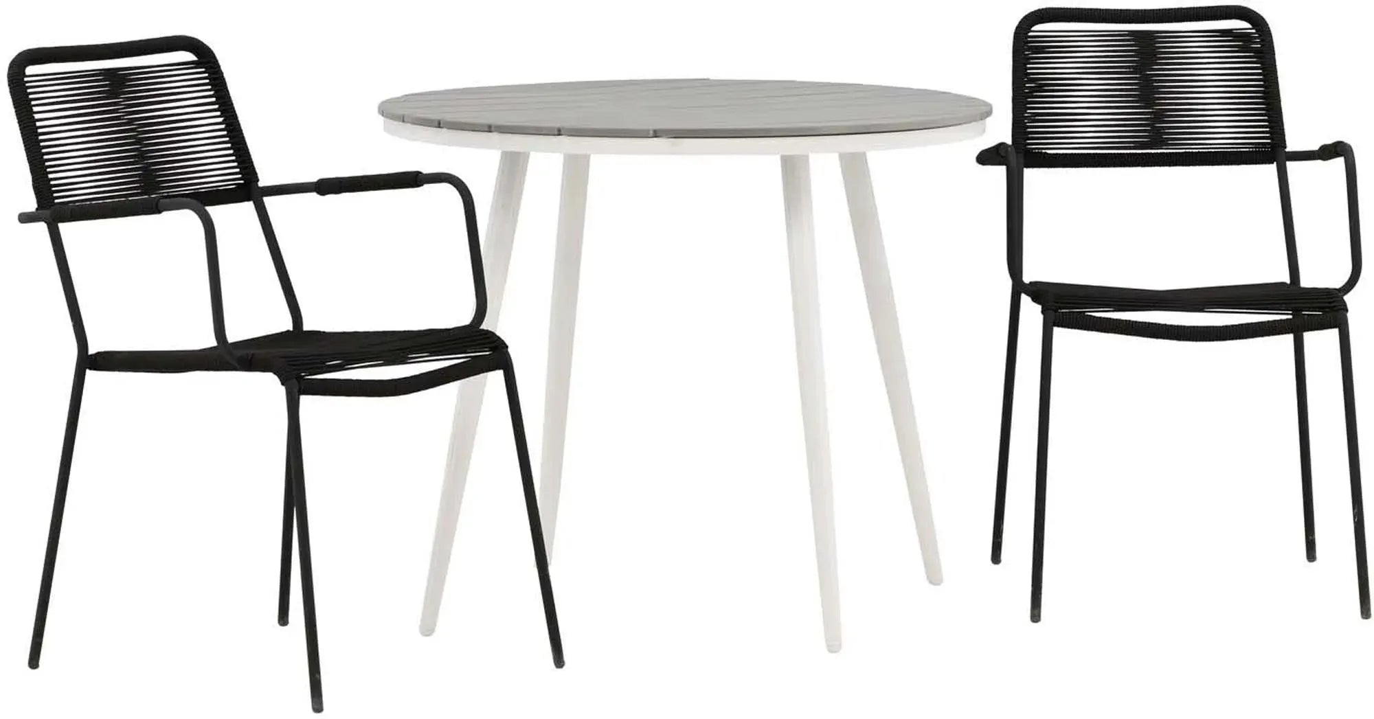 Break Outdoor-Tischset + Lindos Arm ⌀90cm/2St. - KAQTU Design