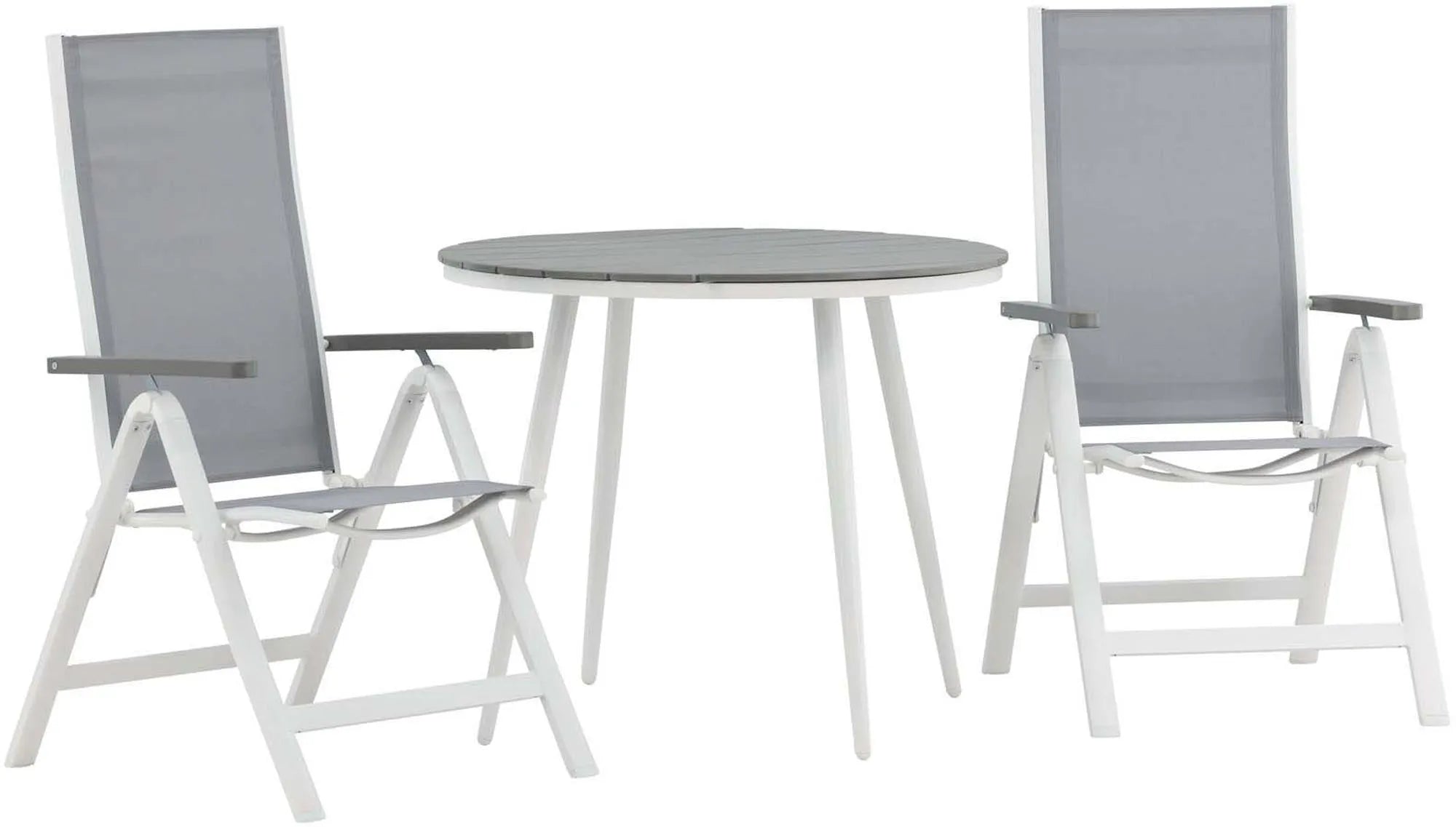 Break Outdoor-Tischset + Albany ⌀90cm/2St. - KAQTU Design