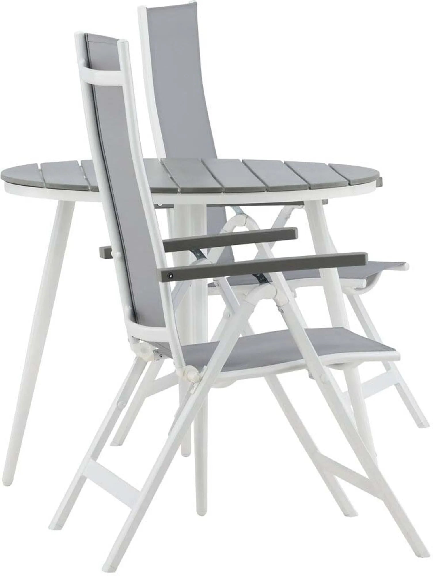 Break Outdoor-Tischset + Albany ⌀90cm/2St. - KAQTU Design