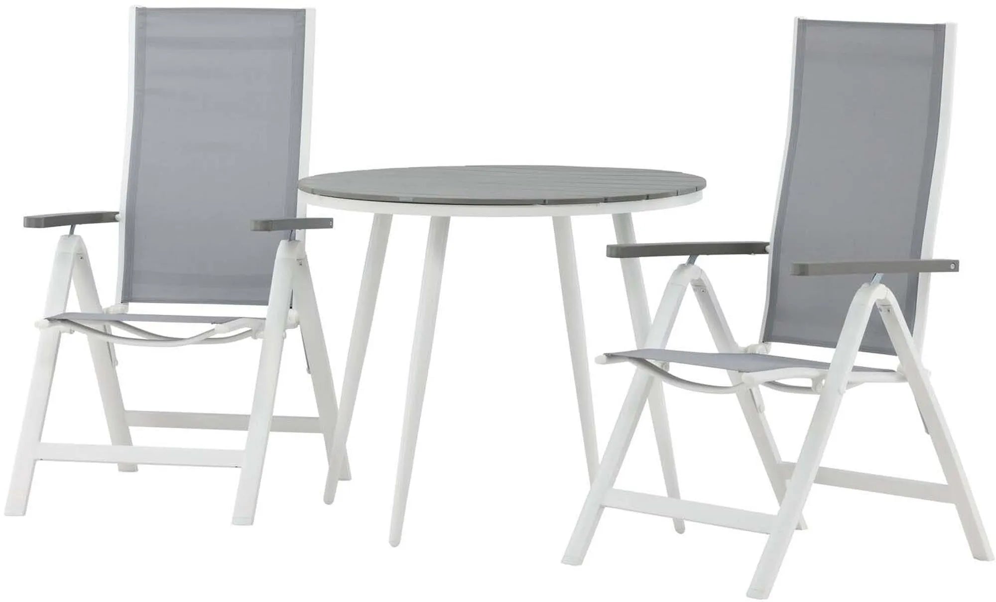 Break Outdoor-Tischset + Albany ⌀90cm/2St. - KAQTU Design