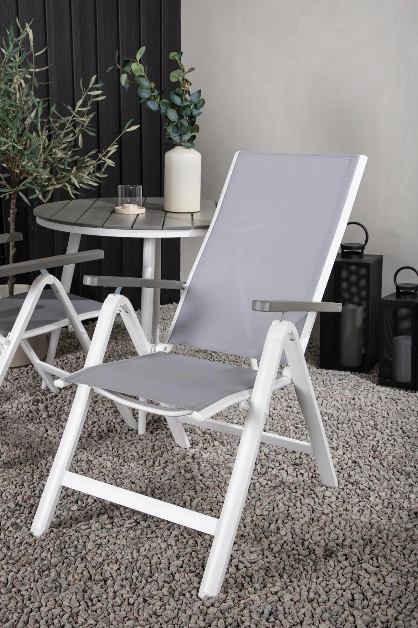 Break Outdoor-Tischset + Albany ⌀90cm/2St. - KAQTU Design