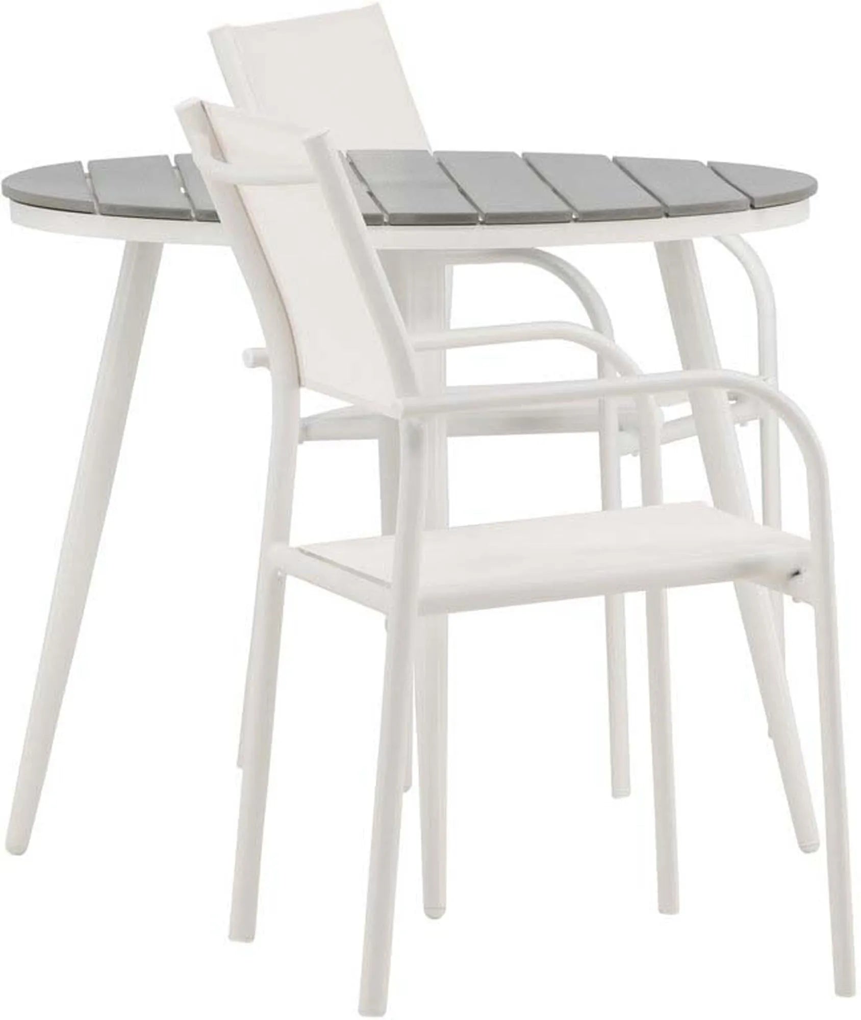 Break Outdoor-Tischset + Santorini ⌀90cm/2St. - KAQTU Design