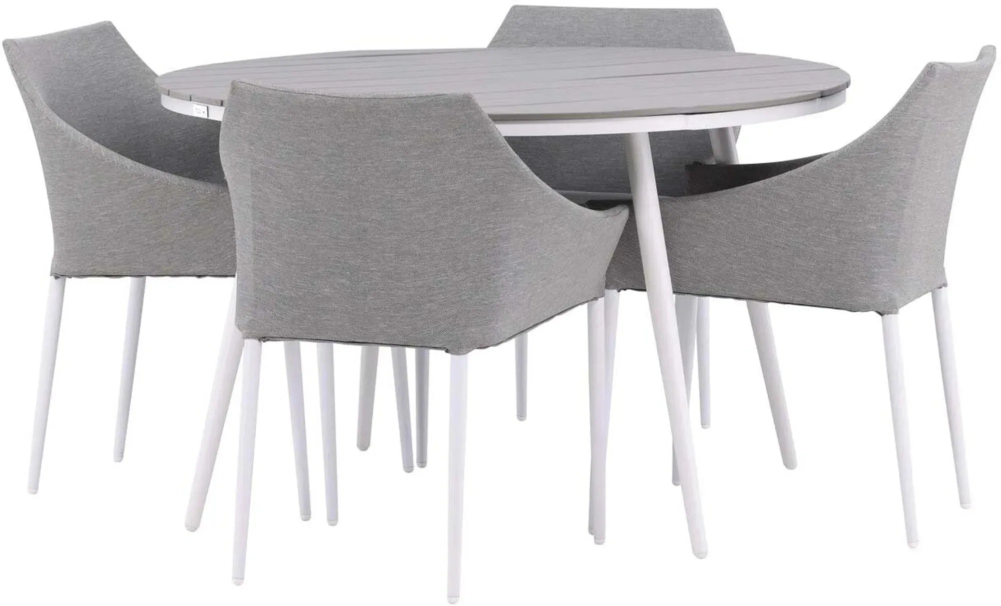 Break Outdoor-Tischset + Spoga ⌀120cm/4St. - KAQTU Design