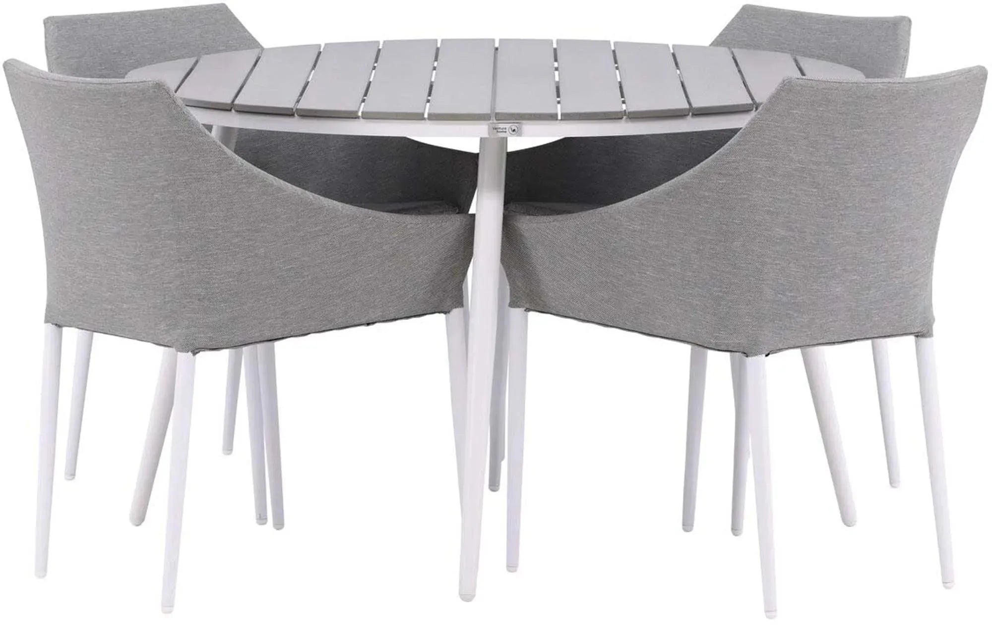 Break Outdoor-Tischset + Spoga ⌀120cm/4St. - KAQTU Design