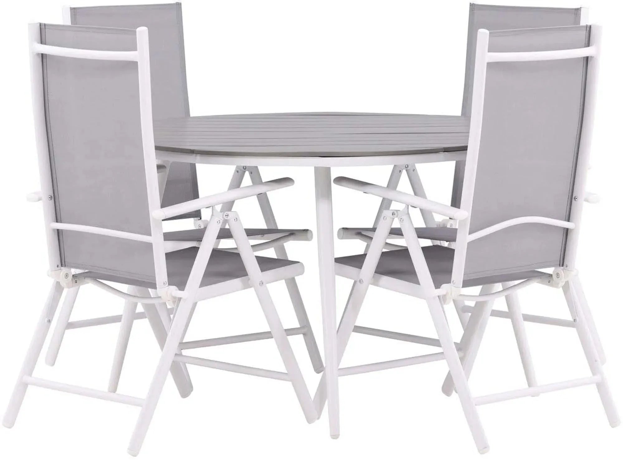 Break Outdoor-Tischset ⌀120cm/4St. - KAQTU Design