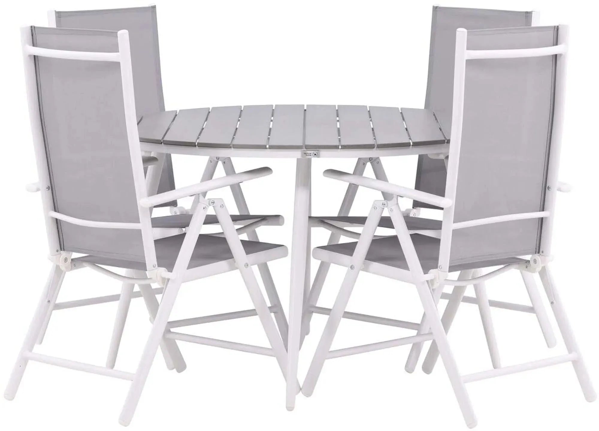 Break Outdoor-Tischset ⌀120cm/4St., Gartentischset, KAQTU Design