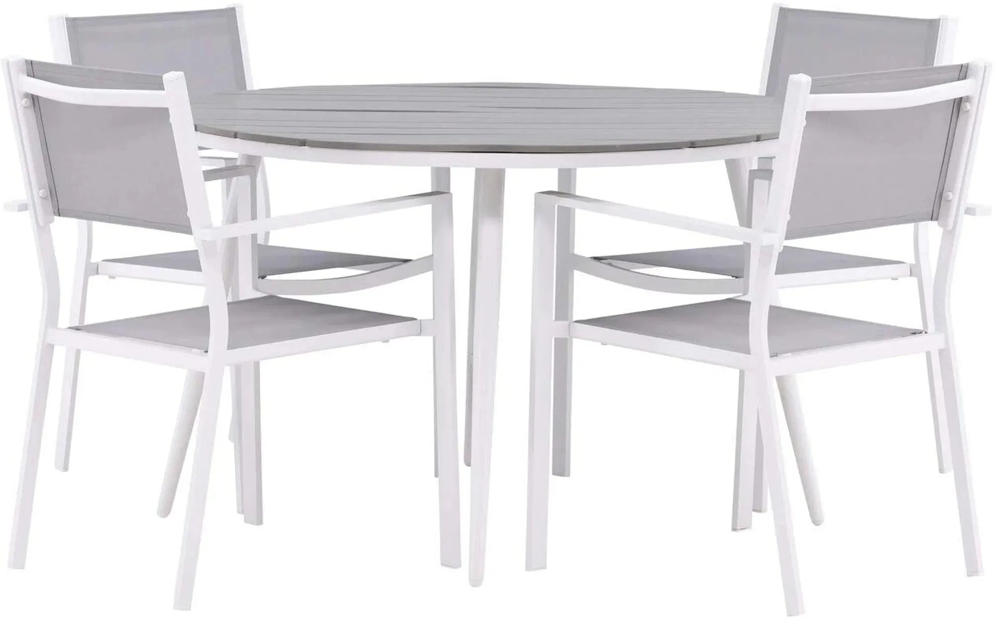 Break Outdoor-Tischset + Copacabana ⌀120cm/4St. - KAQTU Design