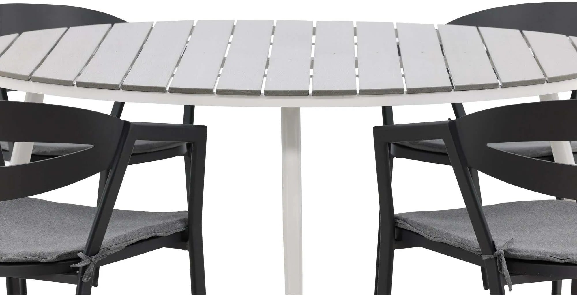 Break Outdoor-Tischset + Slit ⌀150cm/6St. - KAQTU Design