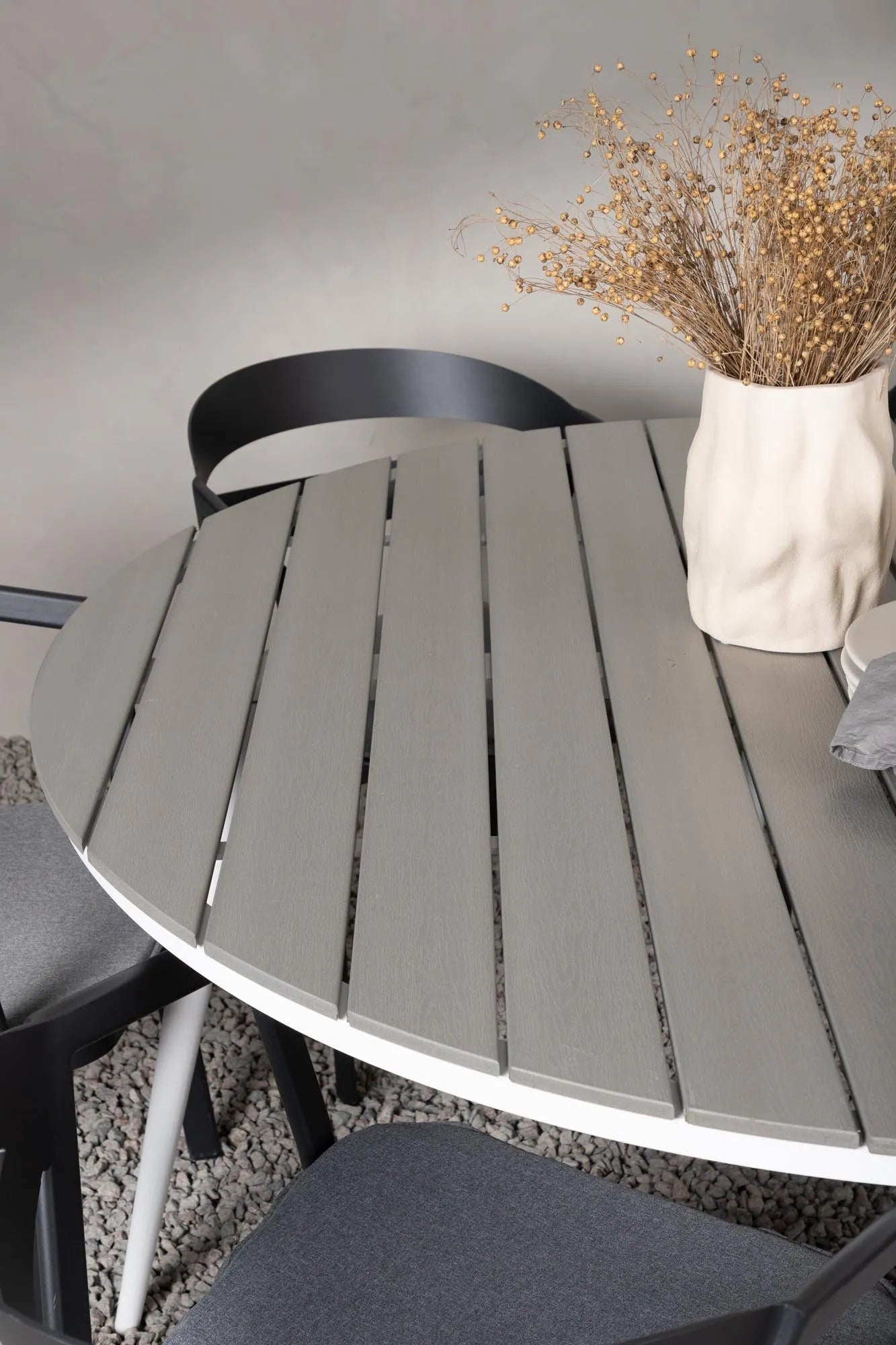 Break Outdoor-Tischset + Slit ⌀150cm/6St. - KAQTU Design