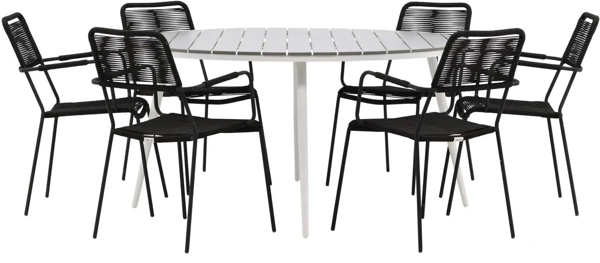 Break Outdoor-Tischset + Lindos Arm ⌀150cm/4St. - KAQTU Design