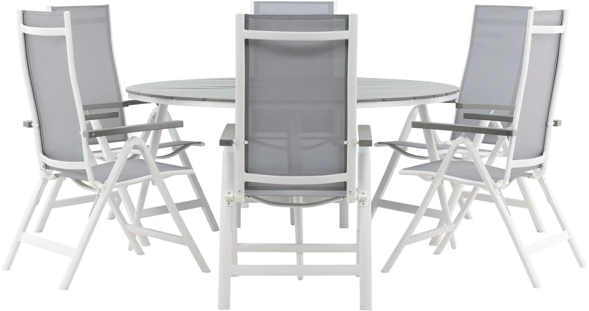 Break Outdoor-Tischset + Albany ⌀150cm/6St. - KAQTU Design