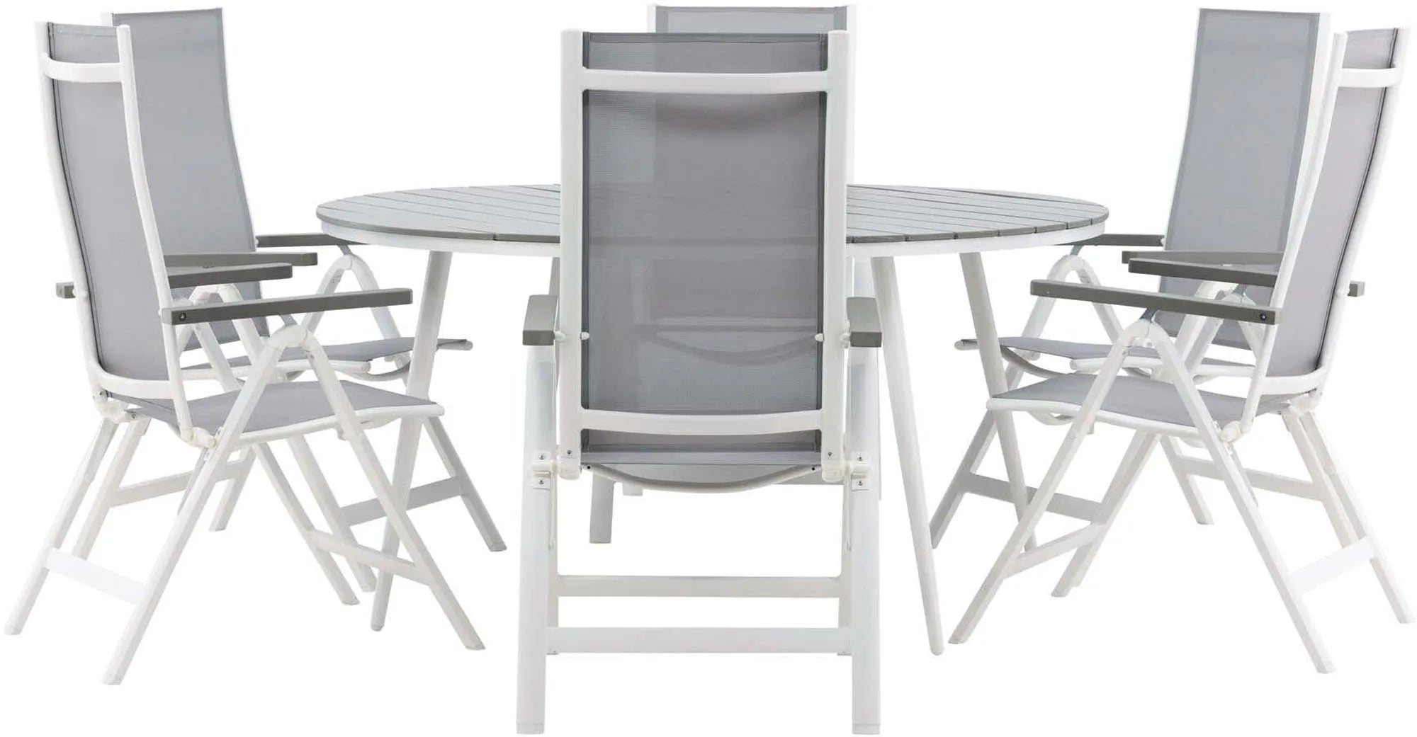 Break Outdoor-Tischset + Albany ⌀150cm/6St. - KAQTU Design