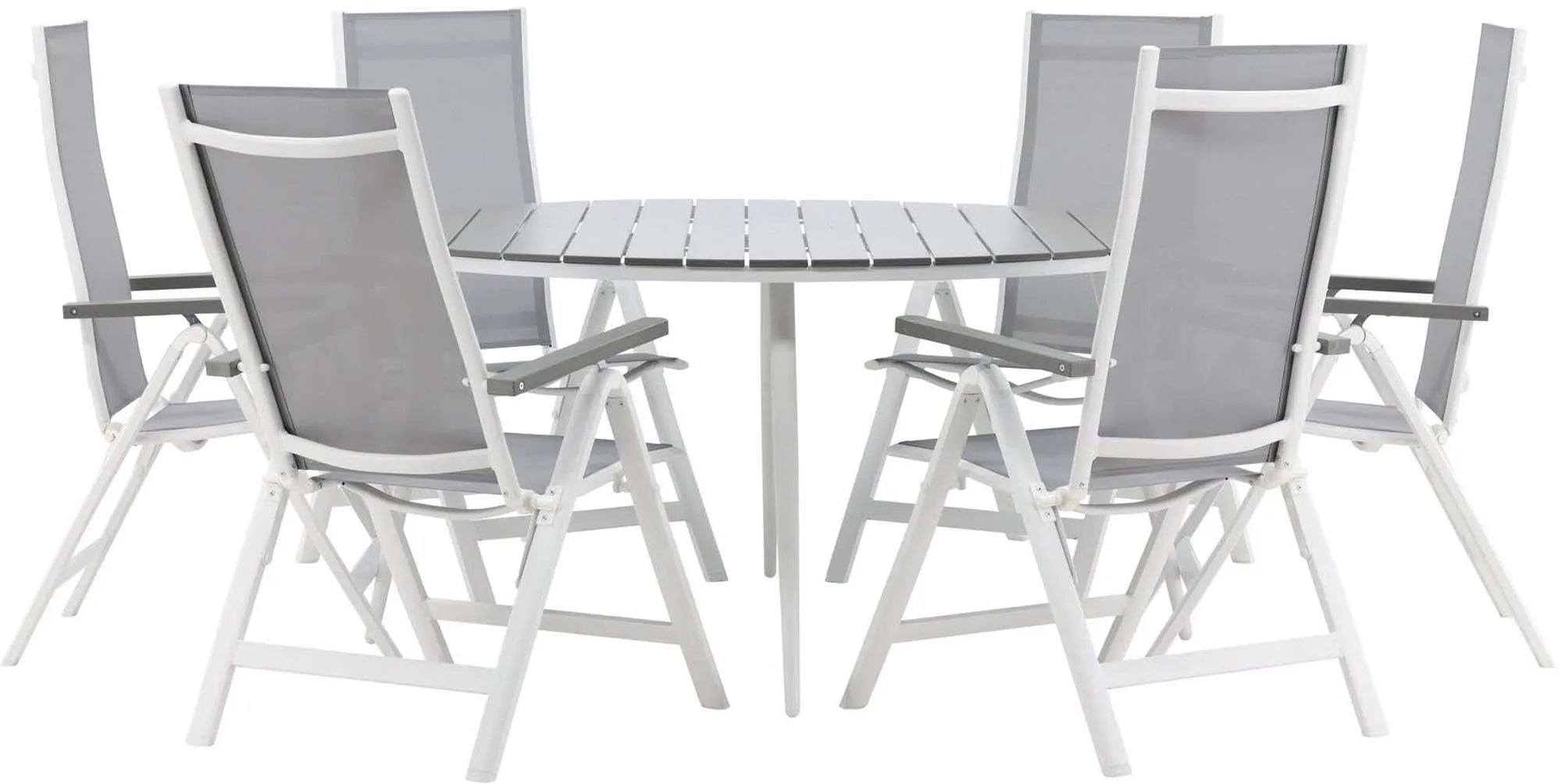 Break Outdoor-Tischset + Albany ⌀150cm/6St. - KAQTU Design