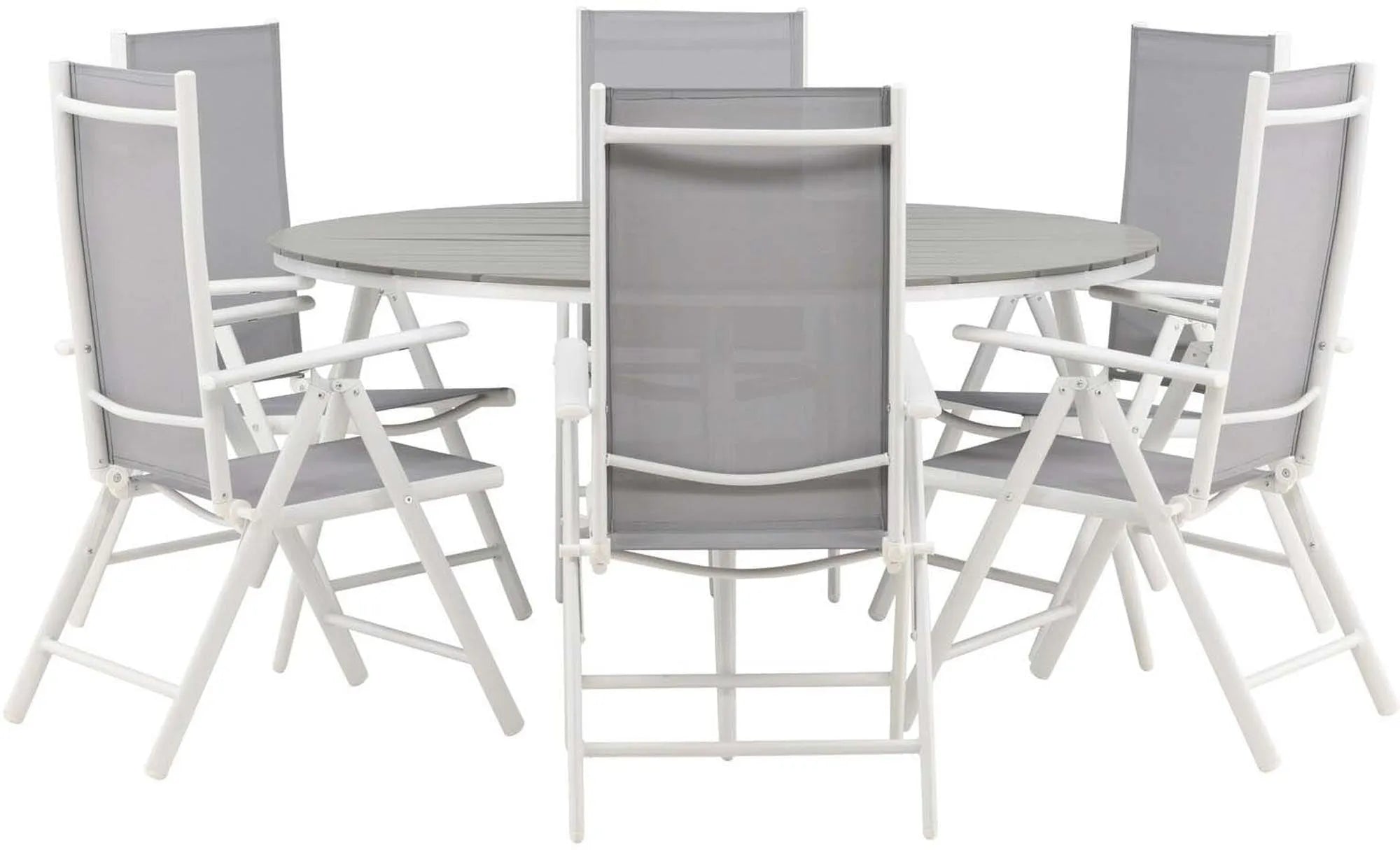 Break Outdoor-Tischset ⌀150cm/6St. - KAQTU Design