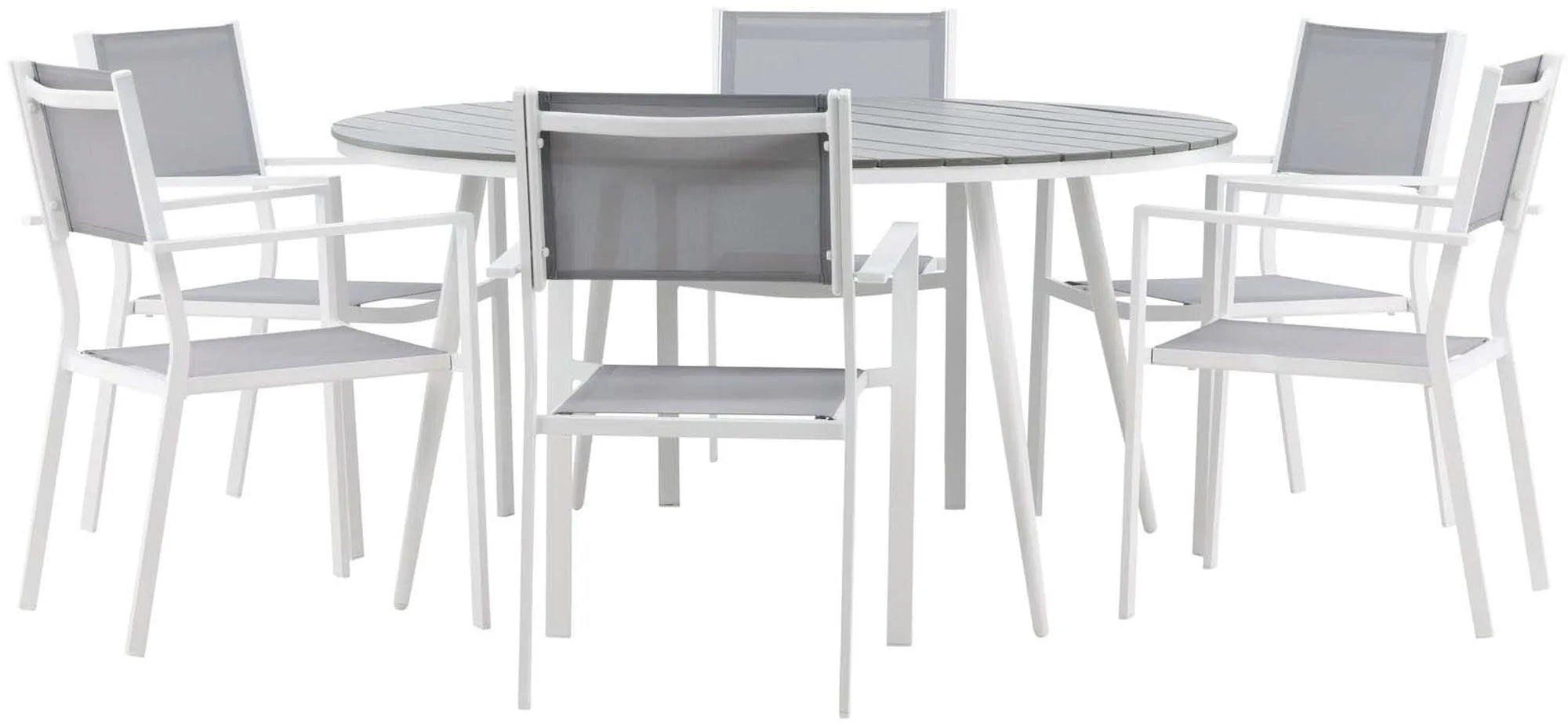 Break Outdoor-Tischset + Copacabana ⌀150cm/6St. - KAQTU Design