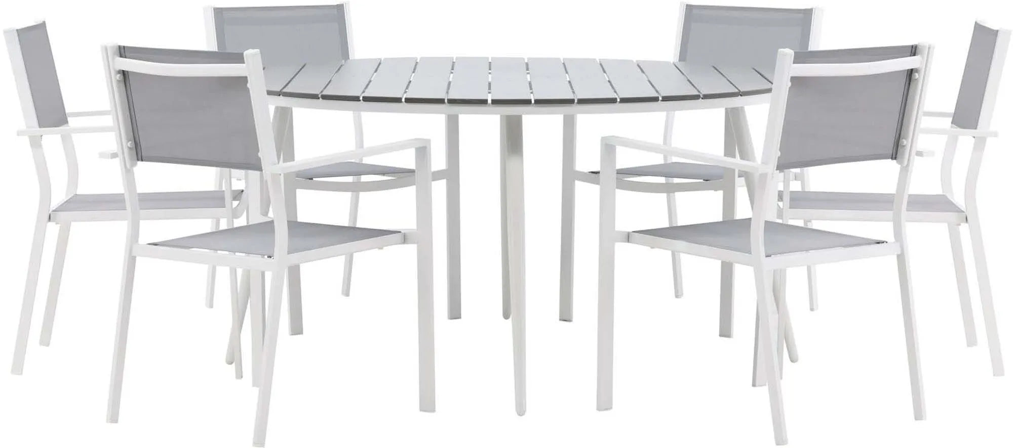 Break Outdoor-Tischset + Copacabana ⌀150cm/6St. - KAQTU Design