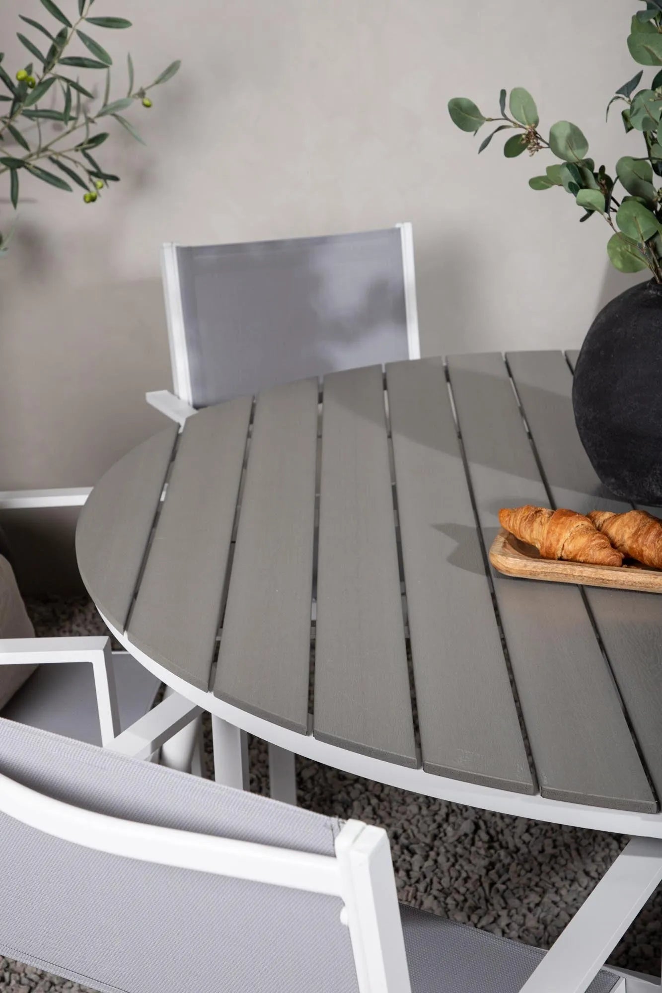 Break Outdoor-Tischset + Copacabana ⌀150cm/6St. - KAQTU Design