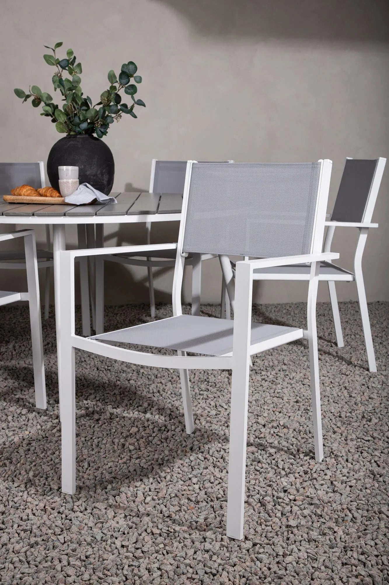 Break Outdoor-Tischset + Copacabana ⌀150cm/6St. - KAQTU Design