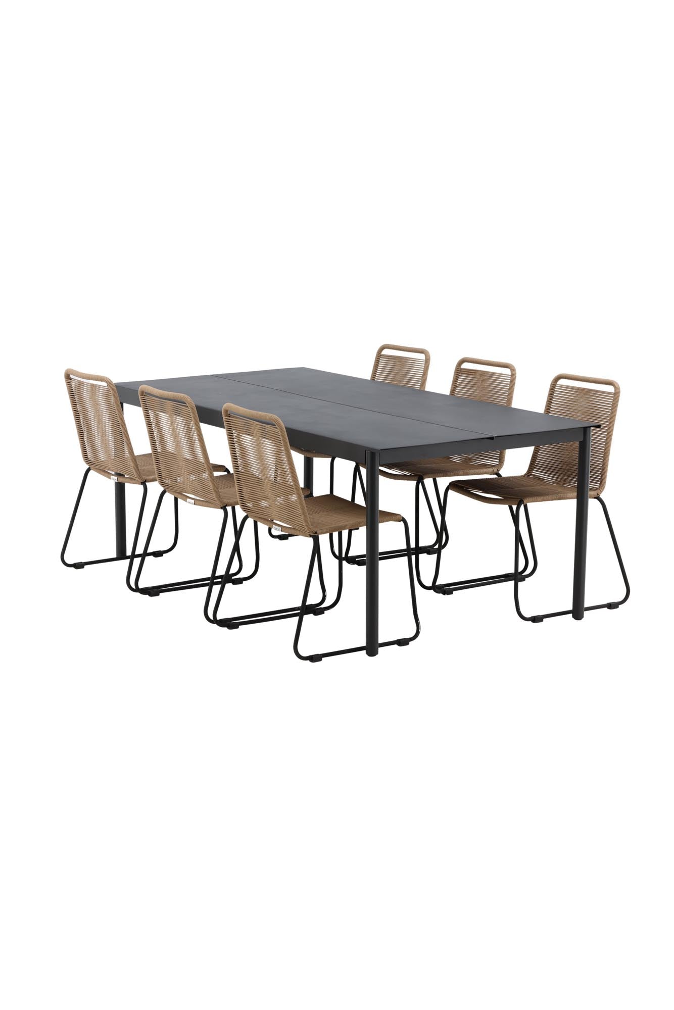 Modena Esszimmer Set in Schwarz präsentiert im Onlineshop von KAQTU Design AG. Esszimmerset ist von Venture Home