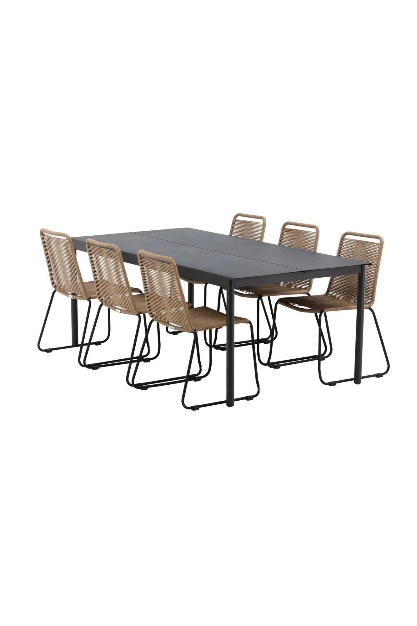 Modena Esszimmer Set in Schwarz präsentiert im Onlineshop von KAQTU Design AG. Esszimmerset ist von Venture Home