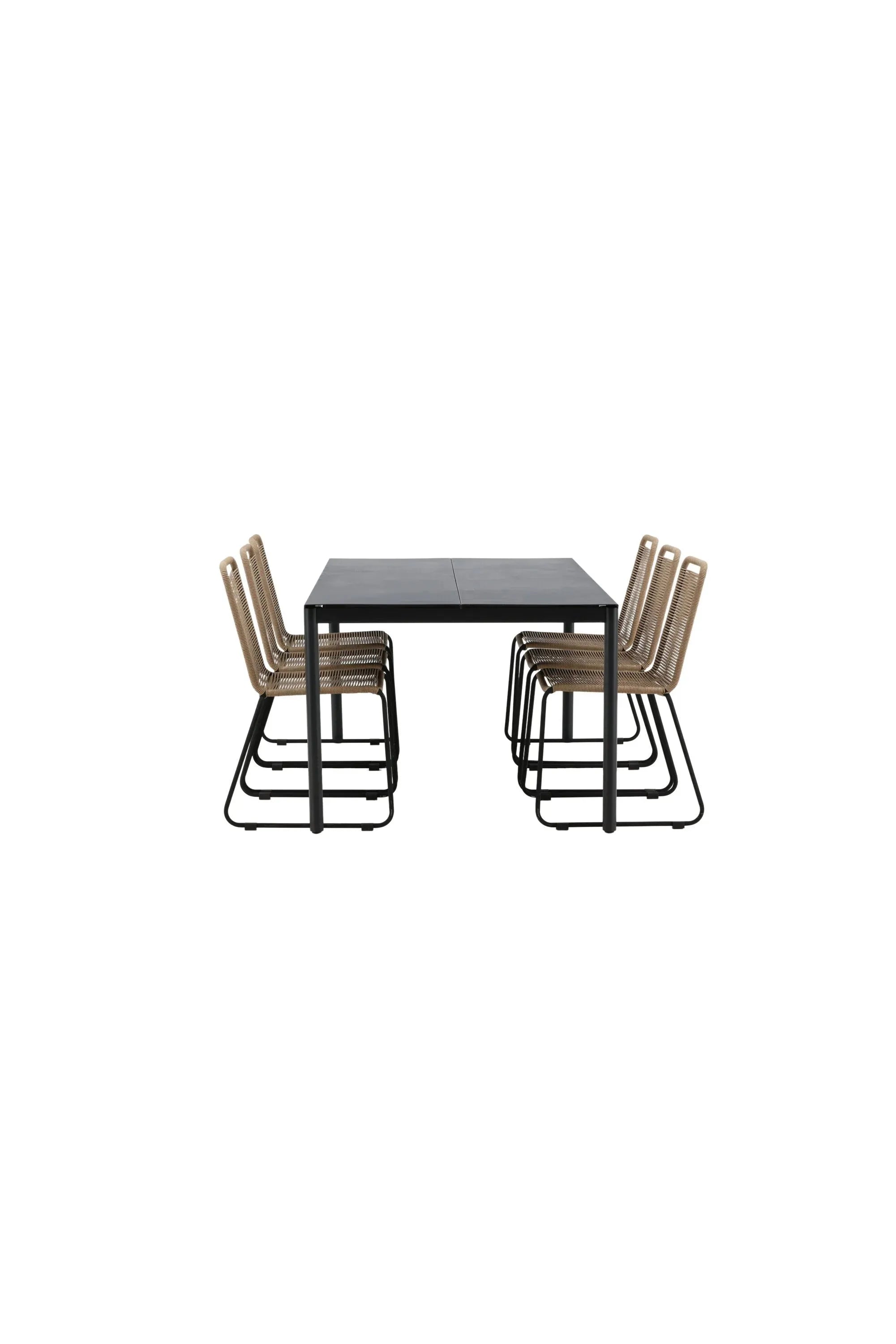 Modena Esszimmer Set in Schwarz präsentiert im Onlineshop von KAQTU Design AG. Esszimmerset ist von Venture Home