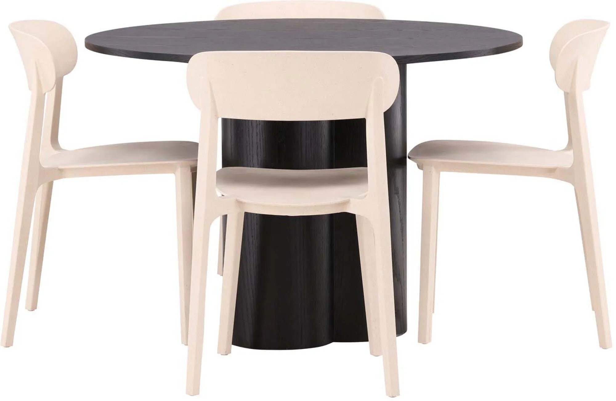 Olivia Esszimmer Set + Astol ⌀110cm/4St., Esszimmerset, KAQTU Design