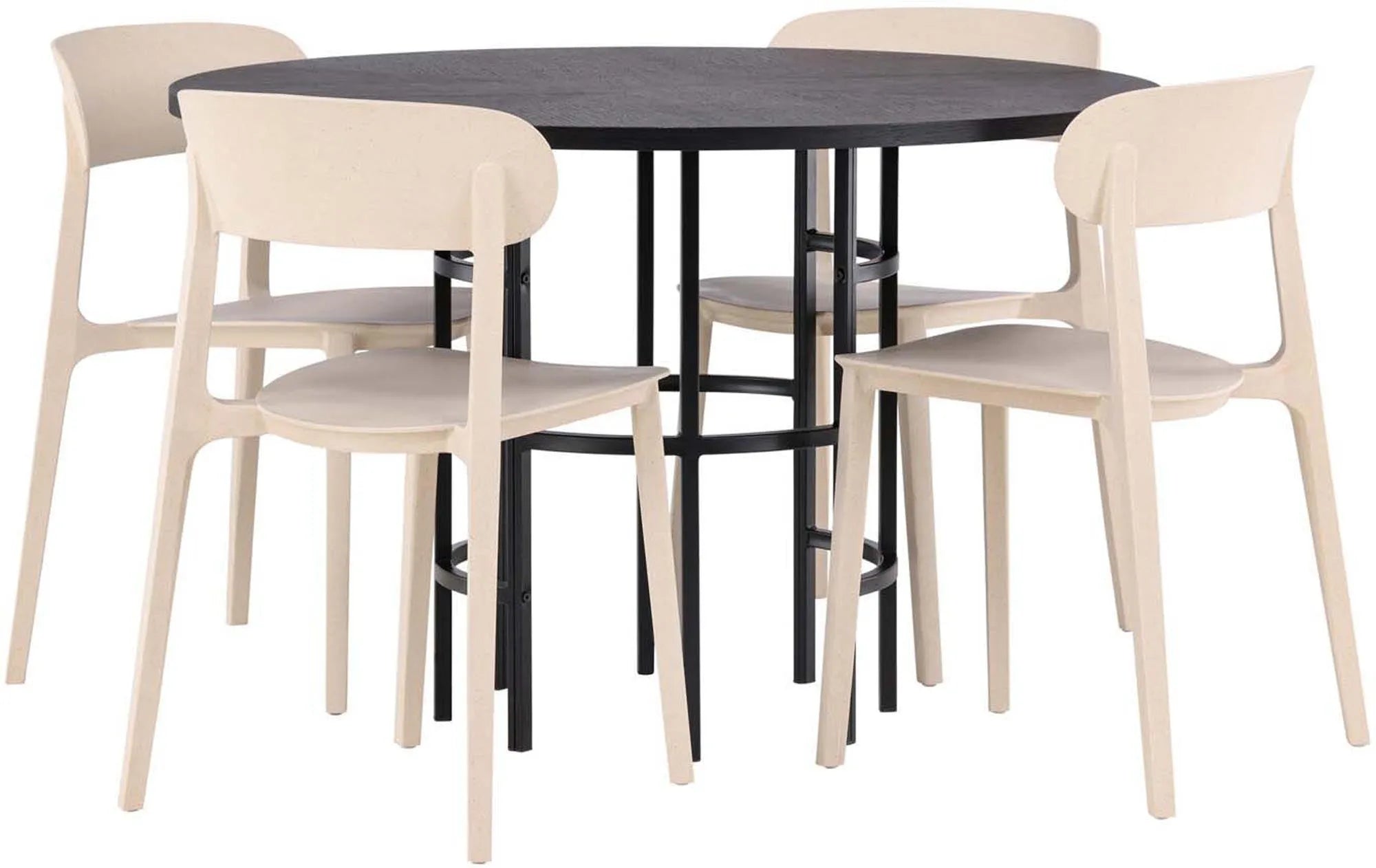 Esszimmerset Copenhagen + Astol ⌀115cm/4St. - KAQTU Design