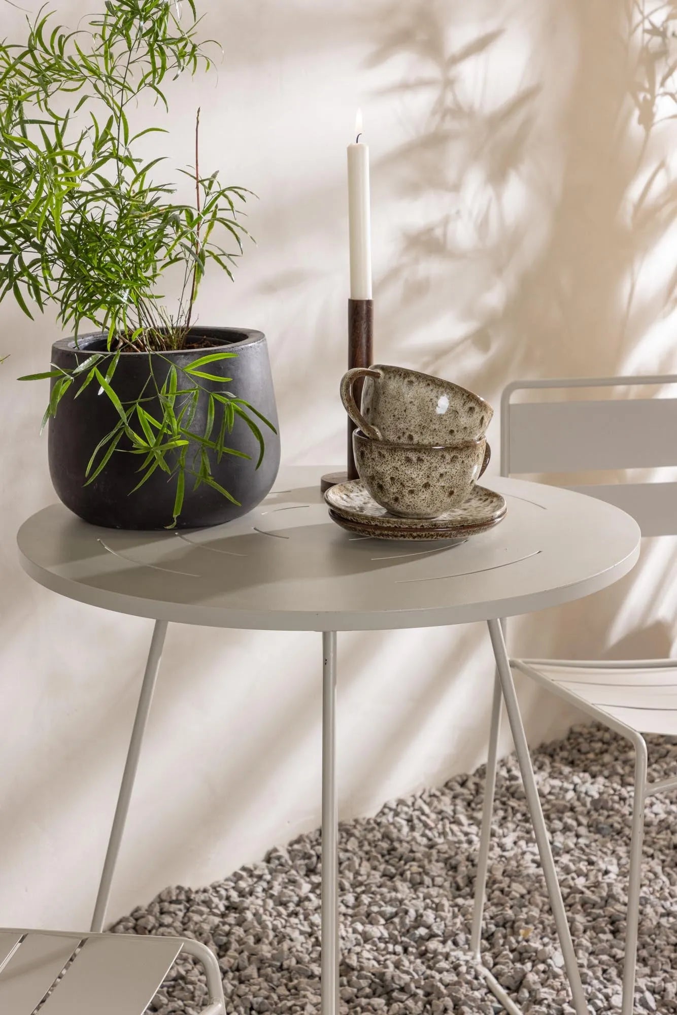 Bacong Outdoor-Tischset + Lina ⌀60cm/2St. - KAQTU Design