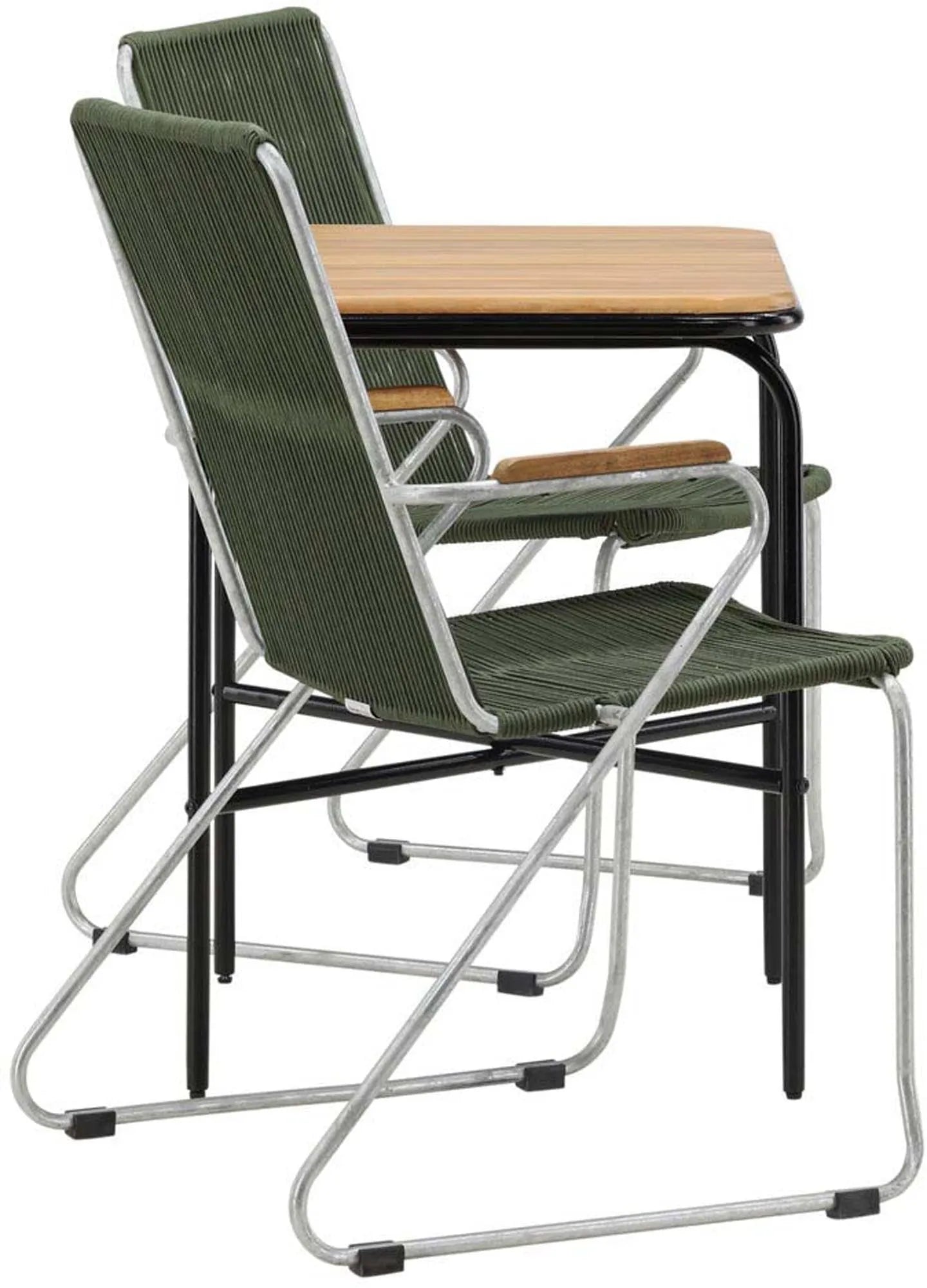 Holmbeck Outdoor-Tischset Bois 70cm/2St., Gartentischset, KAQTU Design