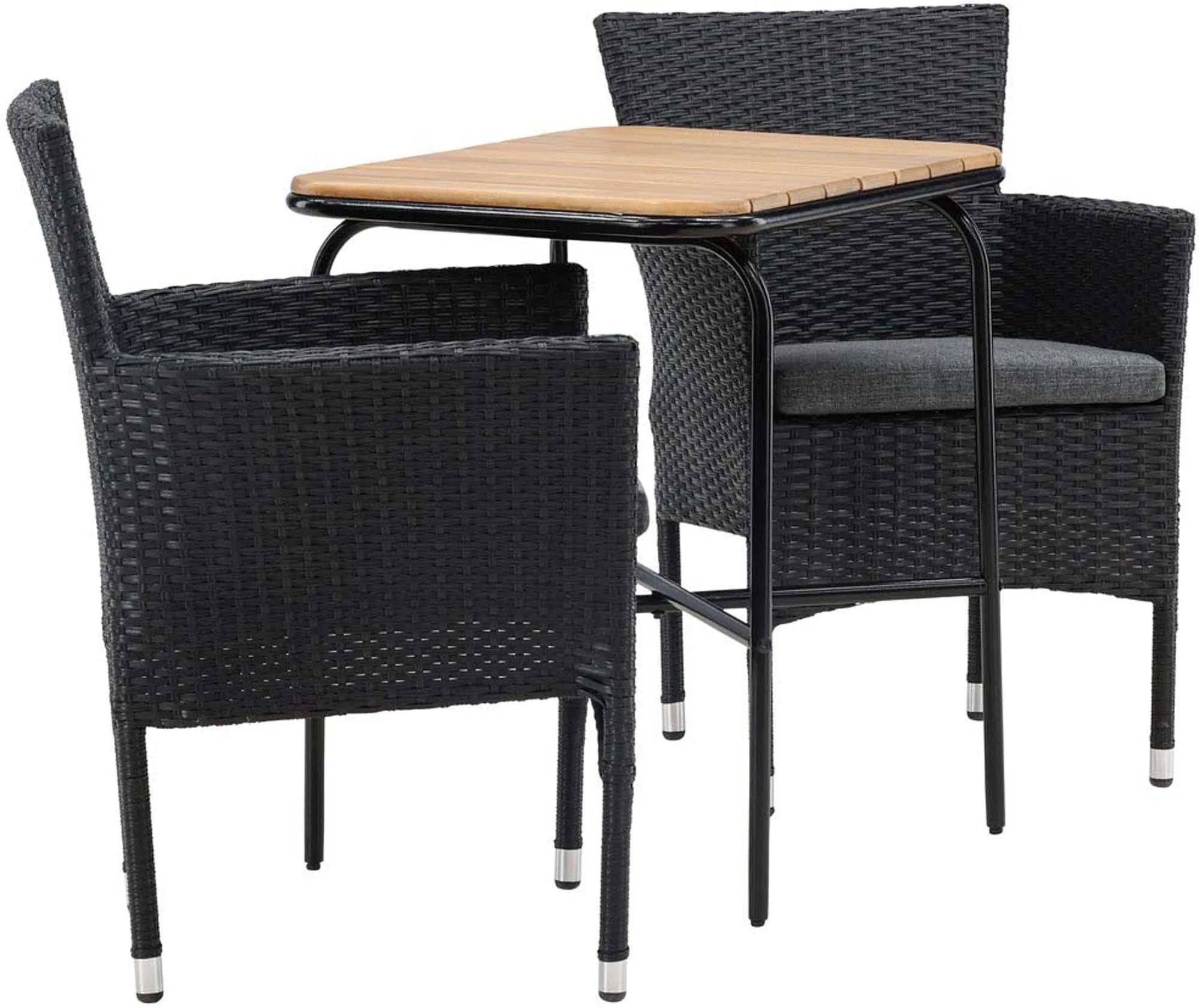 Holmbeck Outdoor-Tischset Malina 70cm/2St. in Schwarz präsentiert im Onlineshop von KAQTU Design AG. Gartentischset ist von Venture Home