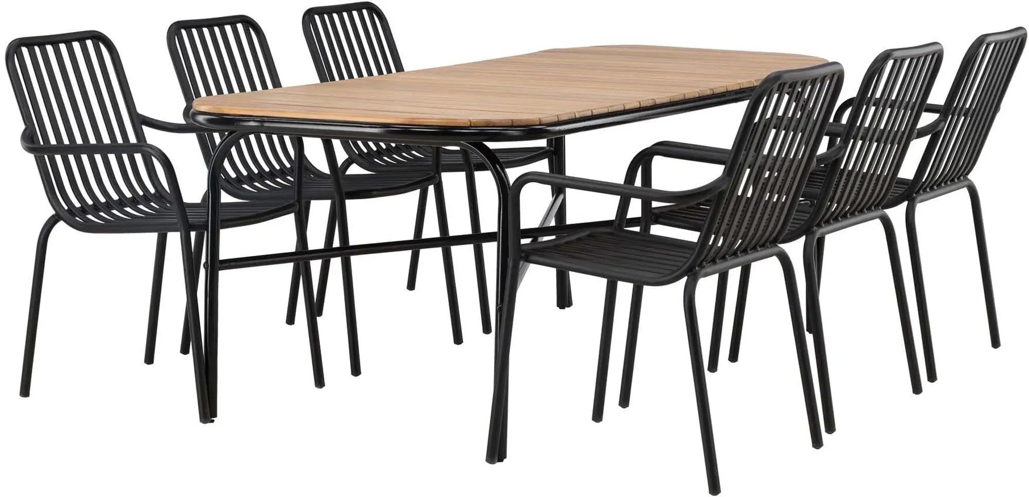 Holmbeck Outdoor-Tischset Peking 200cm/6St. - KAQTU Design