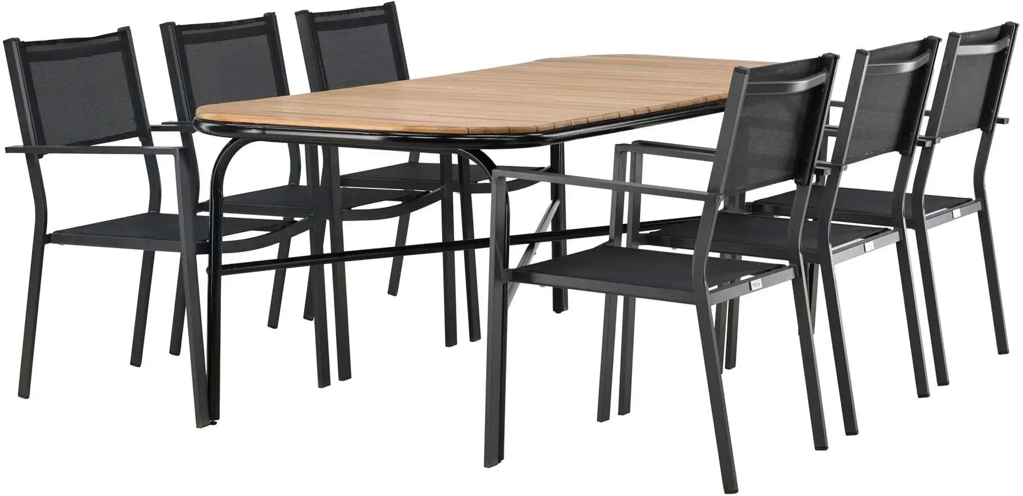 Holmbeck Outdoor-Tischset Copacabana 200cm/6St. - KAQTU Design