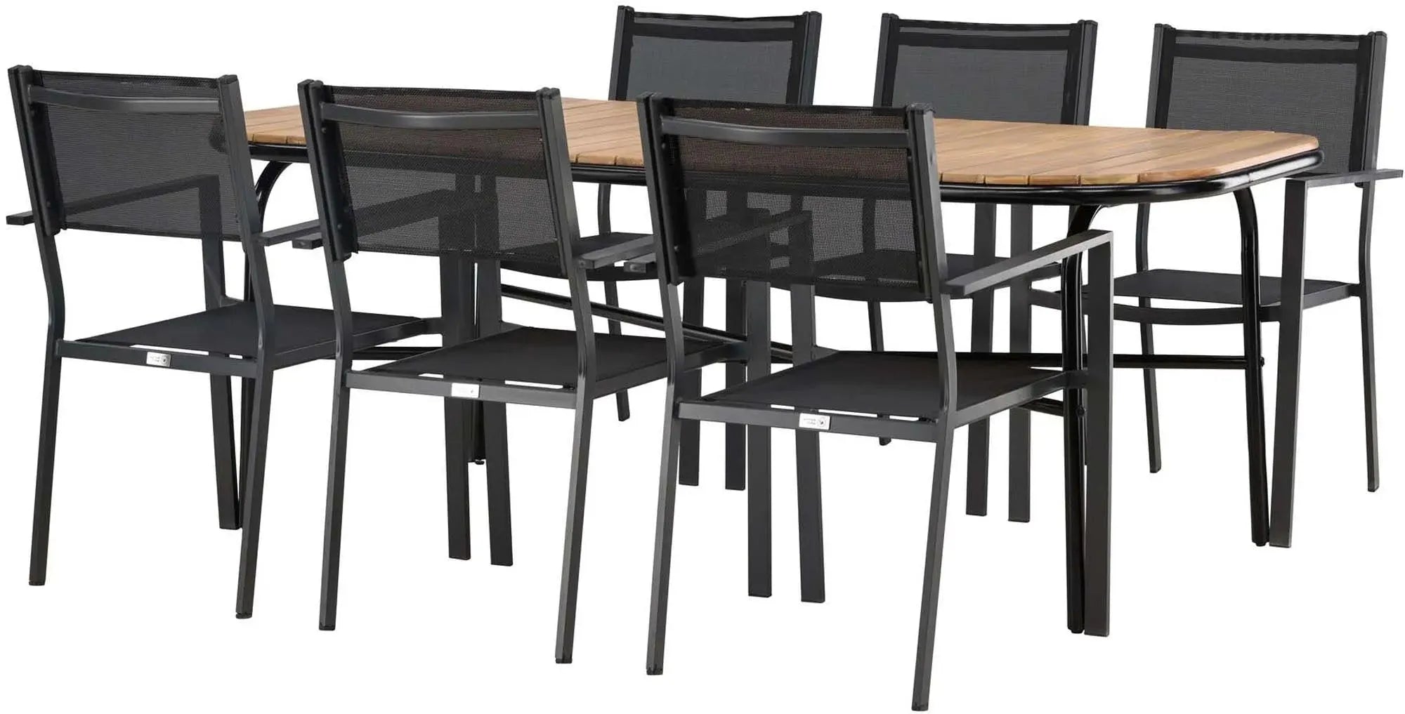 Holmbeck Outdoor-Tischset Copacabana 200cm/6St. - KAQTU Design