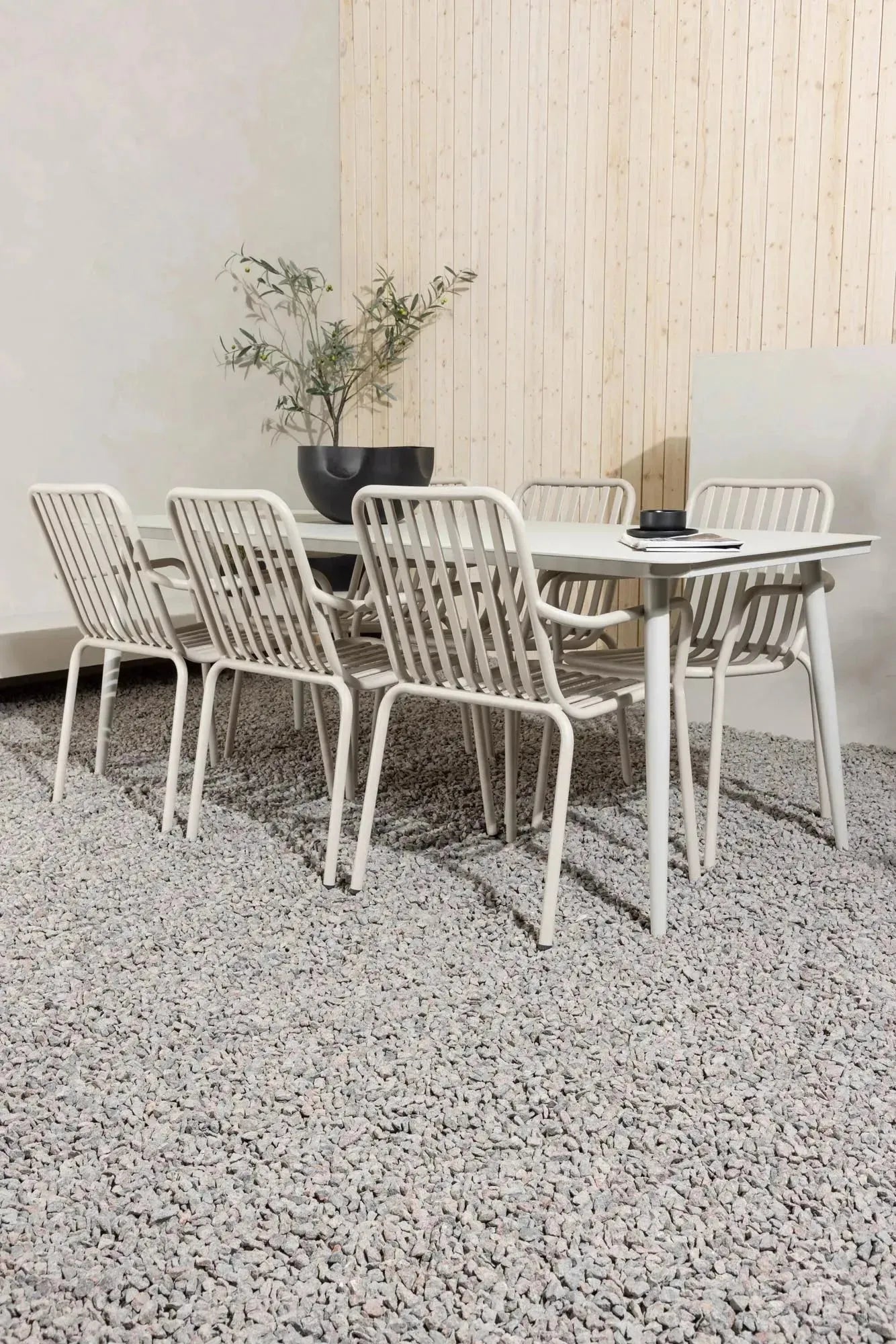 Lina Outdoor-Tischset + Peking 200cm/6St. - KAQTU Design