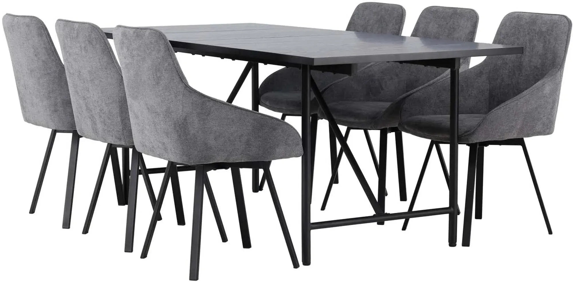 Astrid Esszimmerset + Rosie 200cm/6St. - KAQTU Design